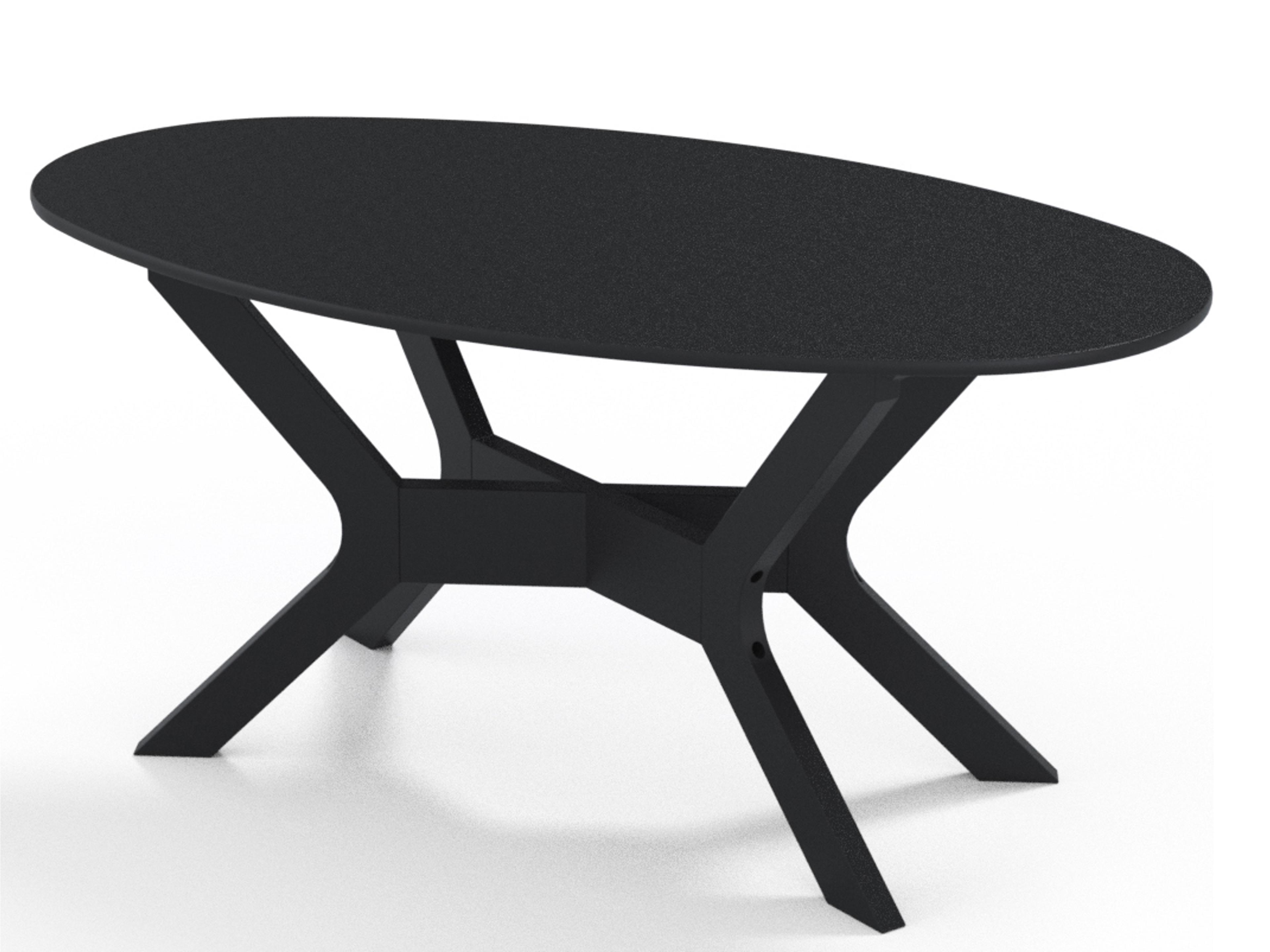 Telescope Casual Wexler Marine Grade Polymer Oval Outdoor Coffee Table