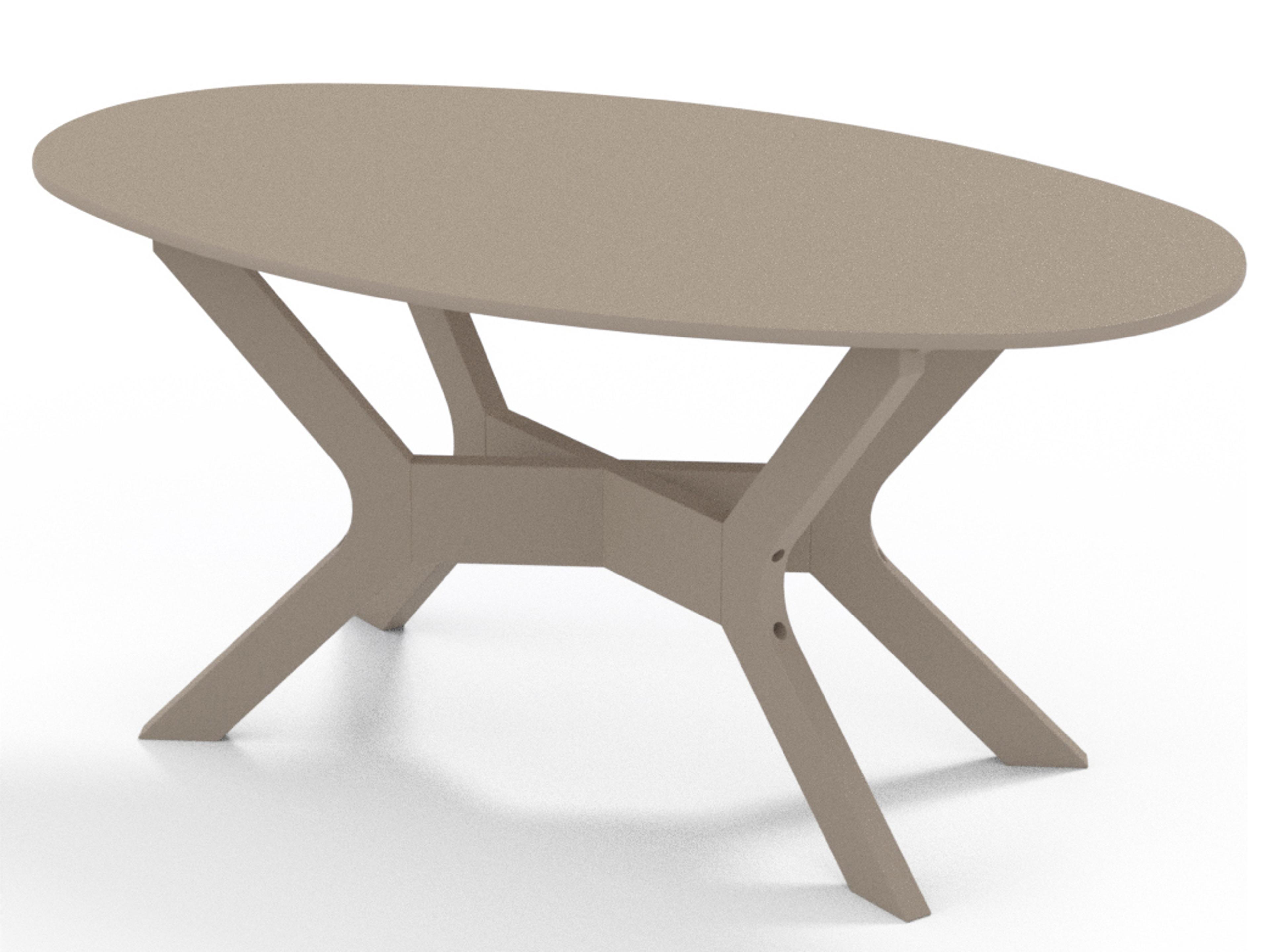 Telescope Casual Wexler Marine Grade Polymer Oval Outdoor Coffee Table