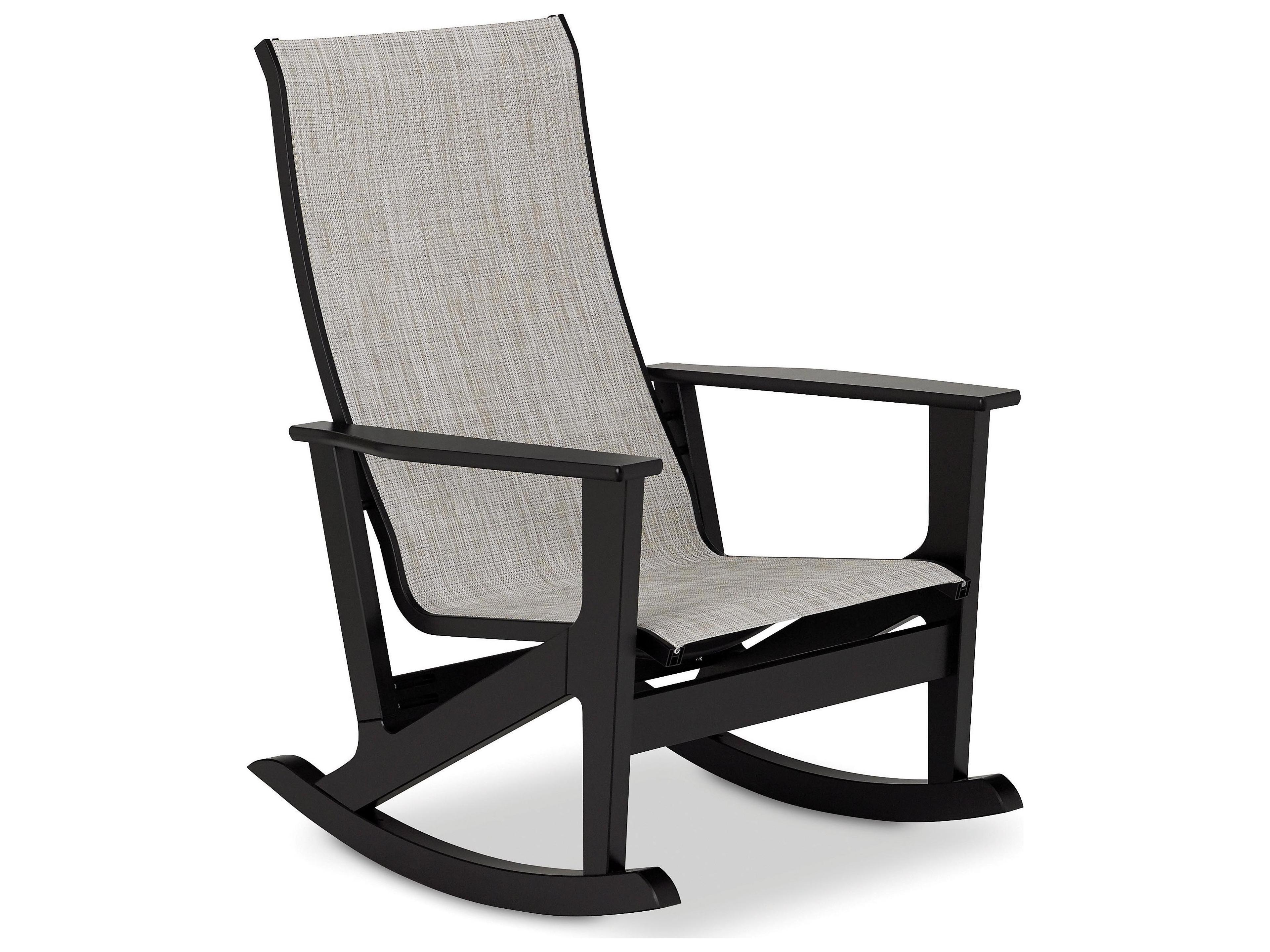 Wexler Marine Grade Polymer Sling Supreme Rocker Outdoor Patio Lounge Chair