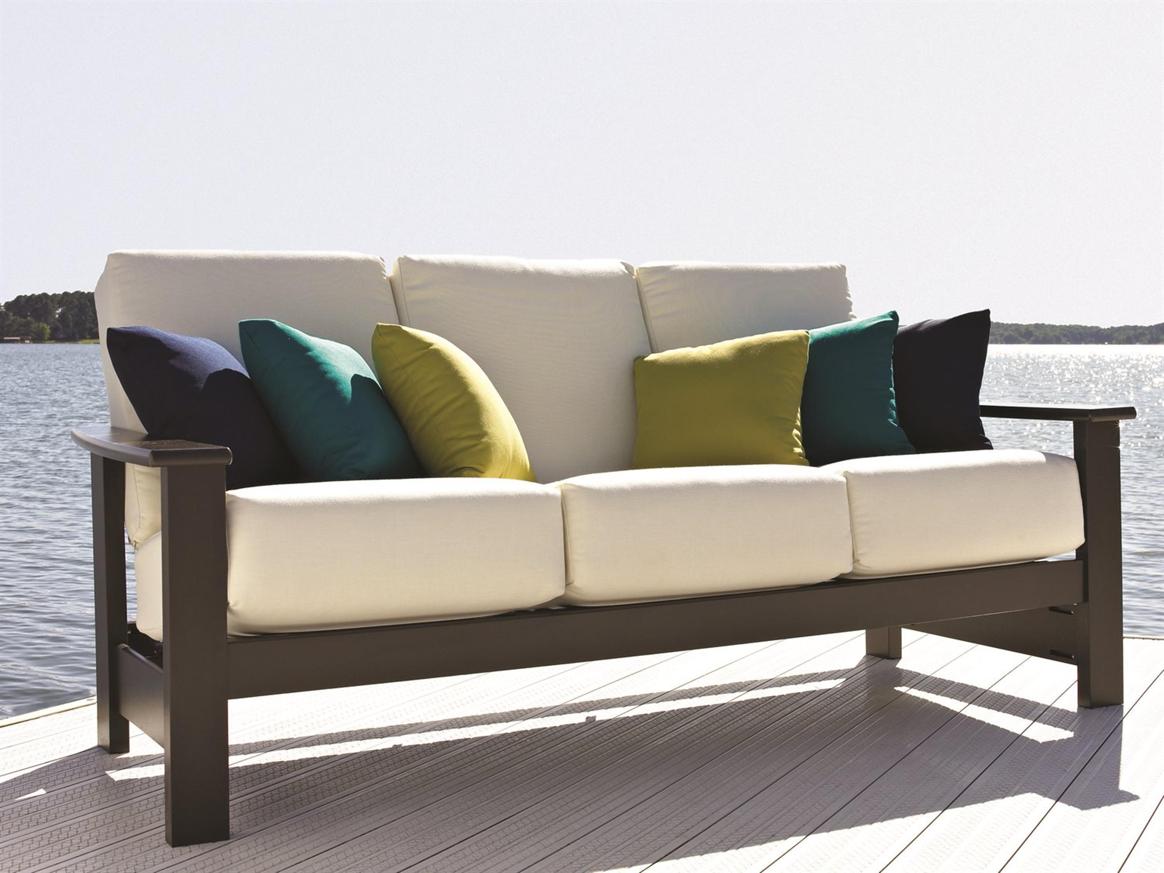 Telescope Casual Leeward Marine Grade Polymer Deep Seat Patio Sofa