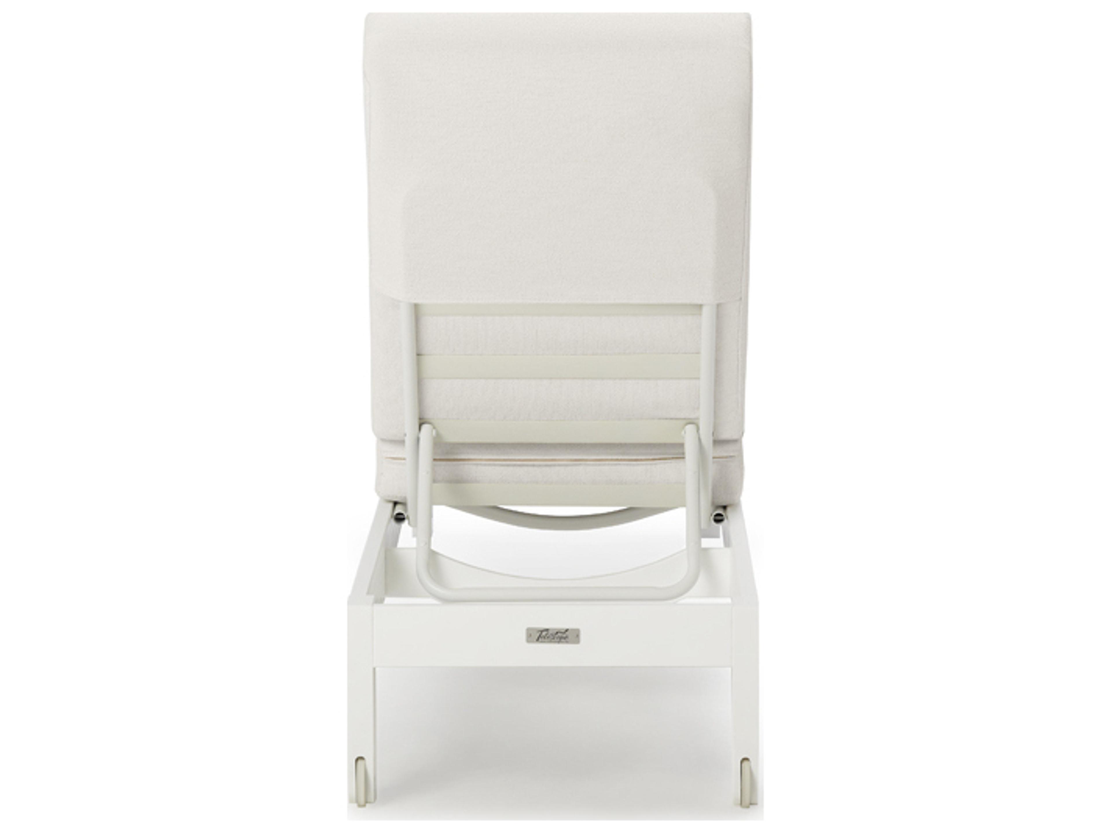 Telescope Casual Leeward Marine Grade Polymer Three Position Lay Flat Armless Patio Chaise Lounge