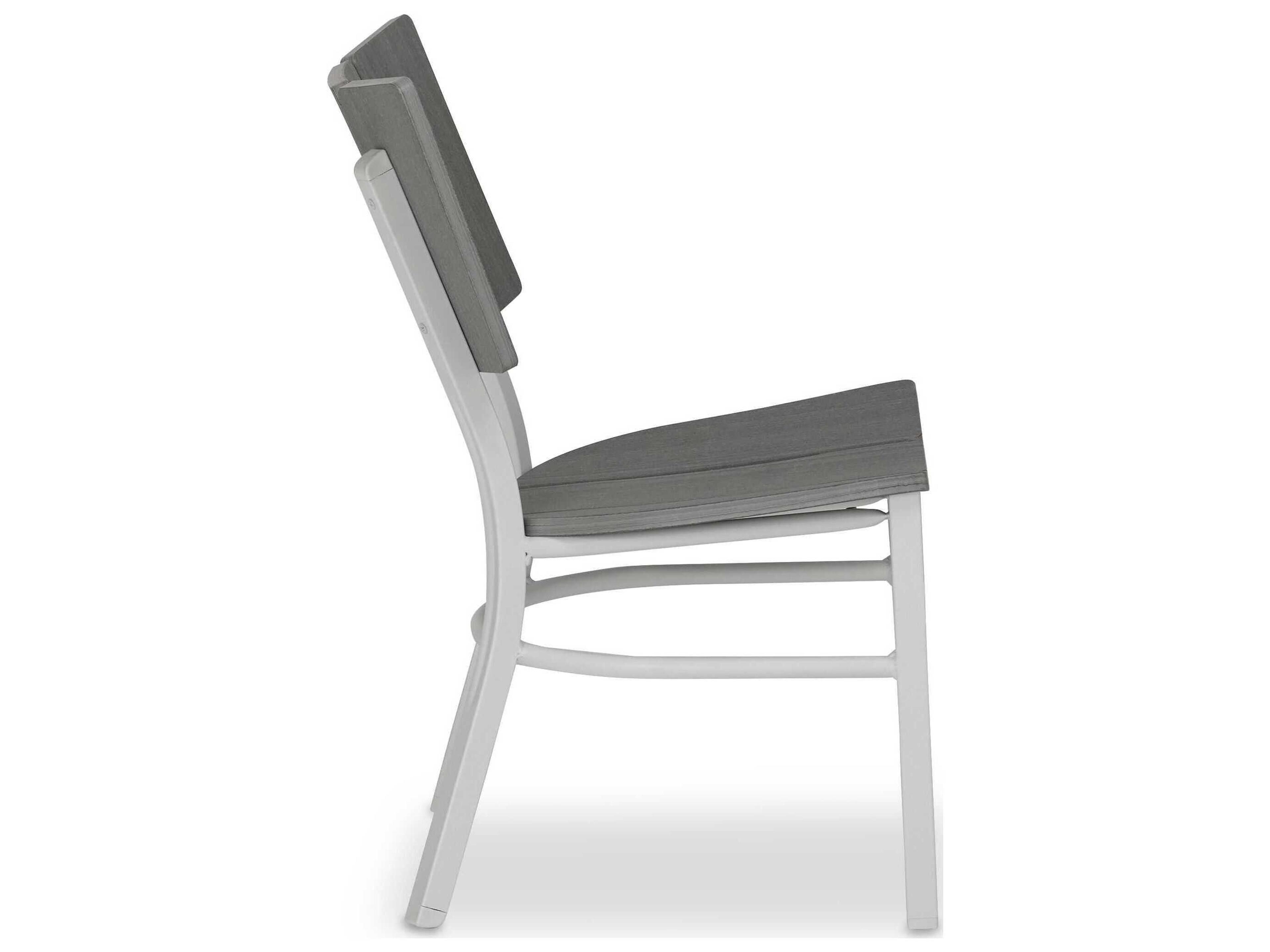 Telescope Casual Avant Marine Grade Polymer Aluminum Stackable Outdoor Dining Side Chair