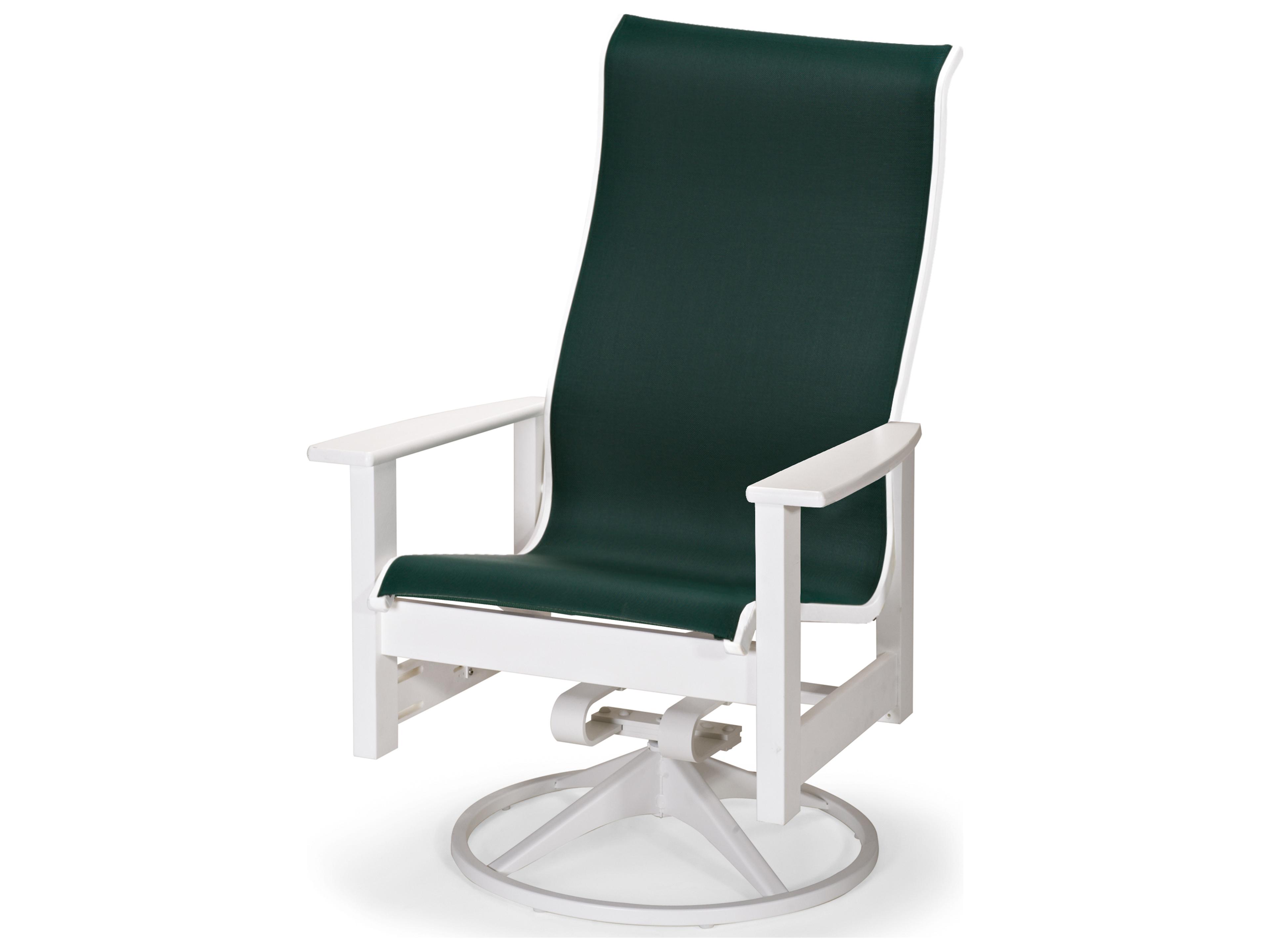 Leeward MGP Sling Supreme Swivel Rocker Dining Chair