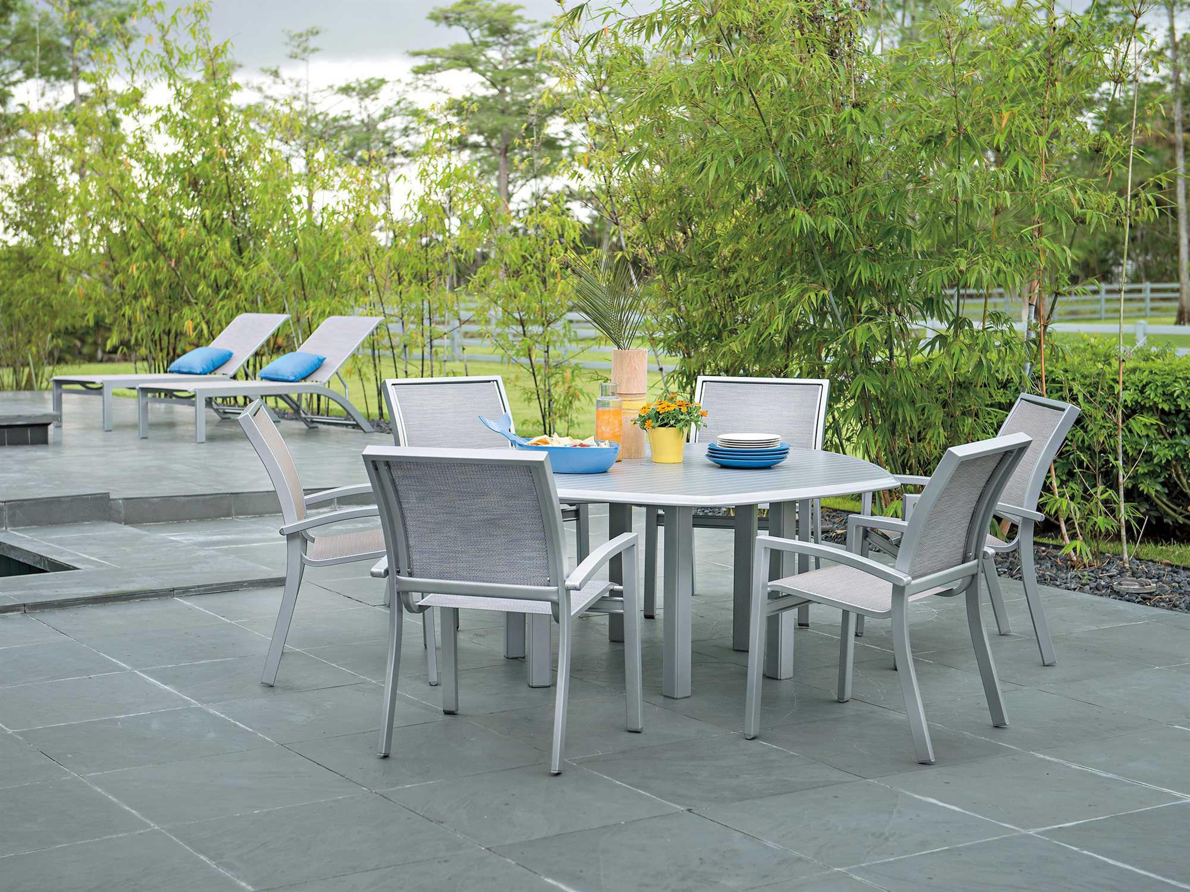 Kendall Sling Aluminum Patio Dining Set