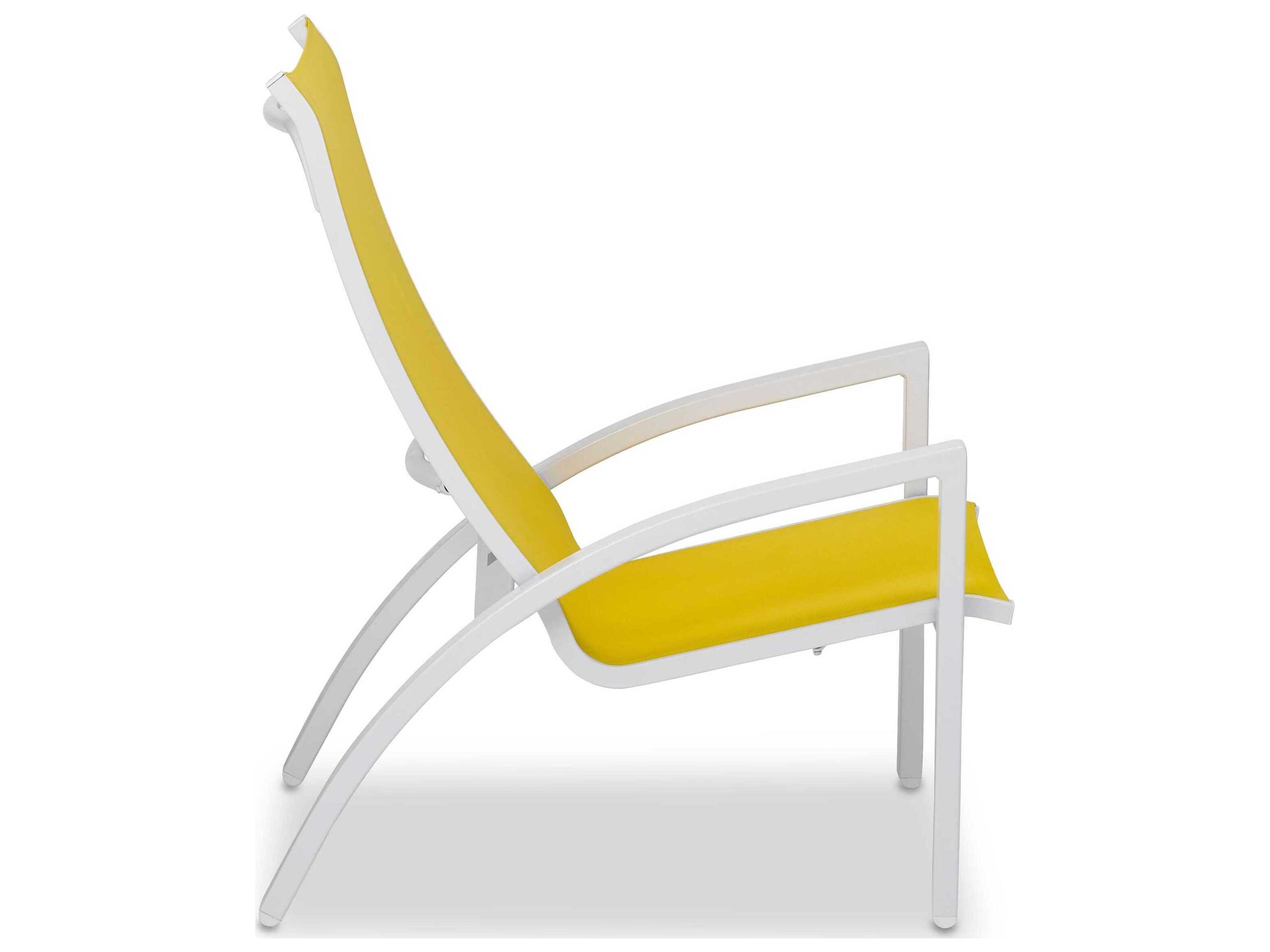 Telescope Casual Kendall Sling Aluminum Stackable Outdoor Lounge Chair