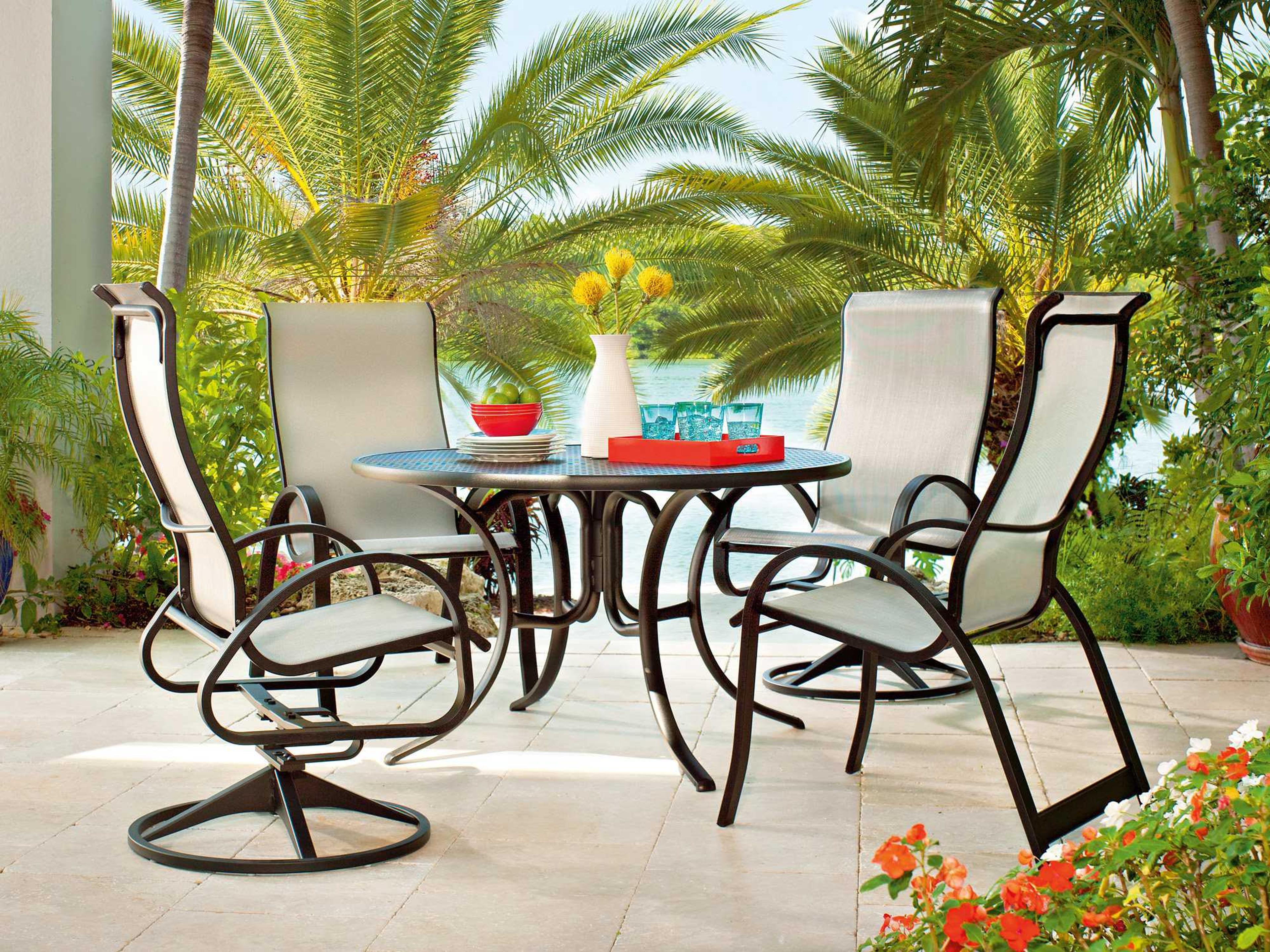 Aruba II Sling Aluminum Dining Set