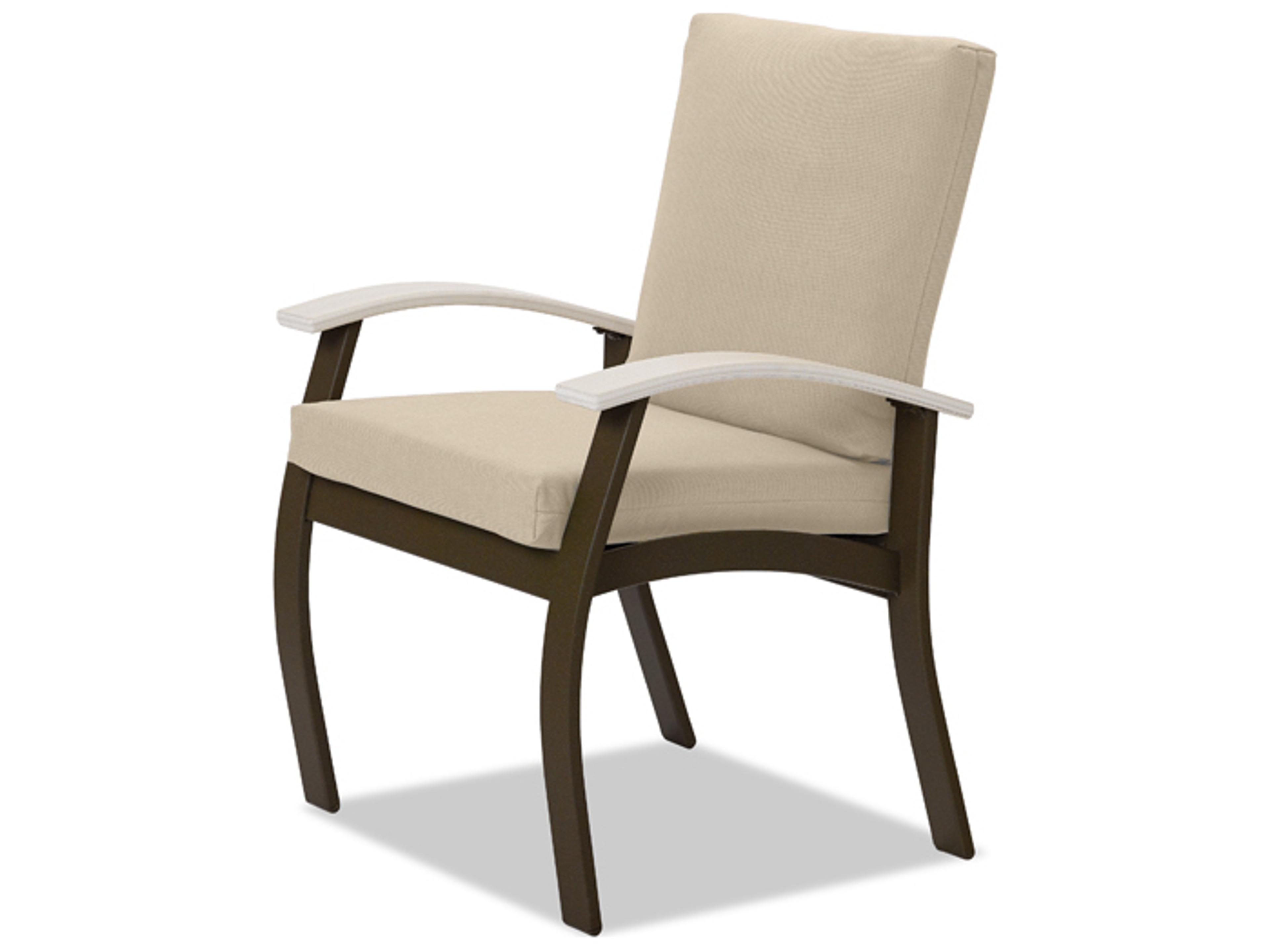 Cafe Cushion Cafe Arm Chair with Polymer Accents