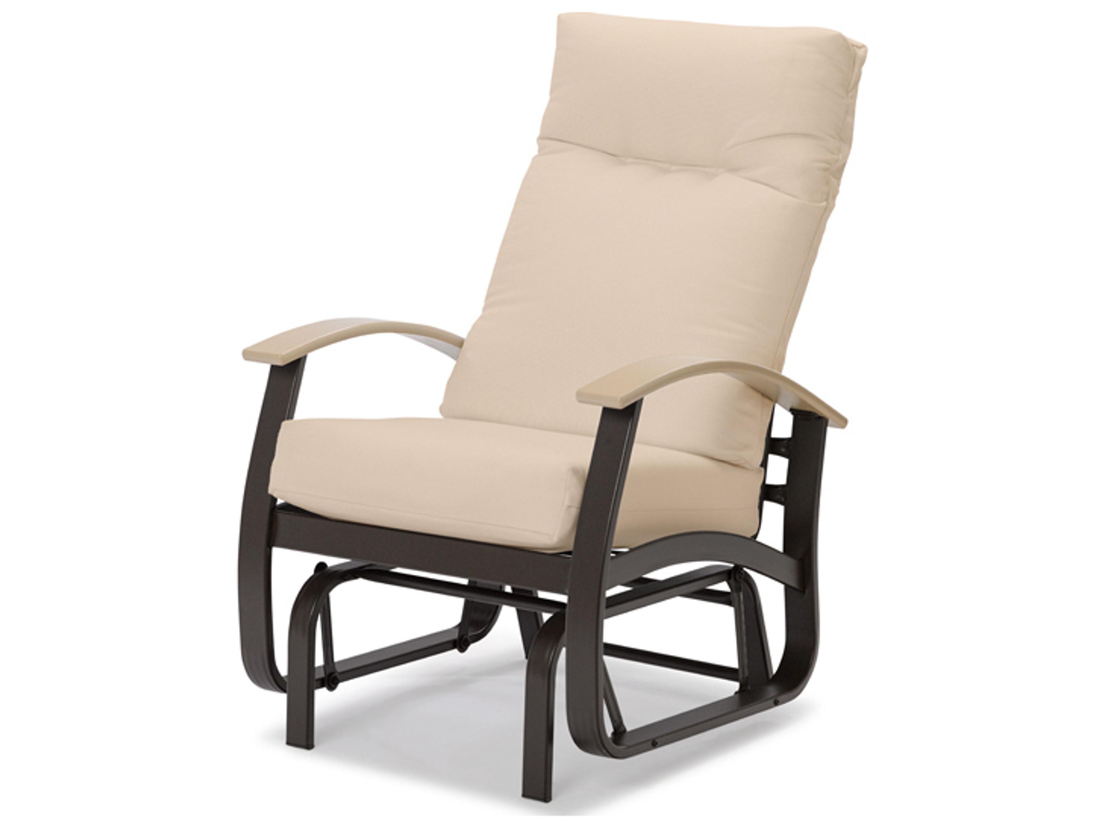 Belle Isle Cushion Aluminum Supreme Single-Seat Glider with Polymer Accents
