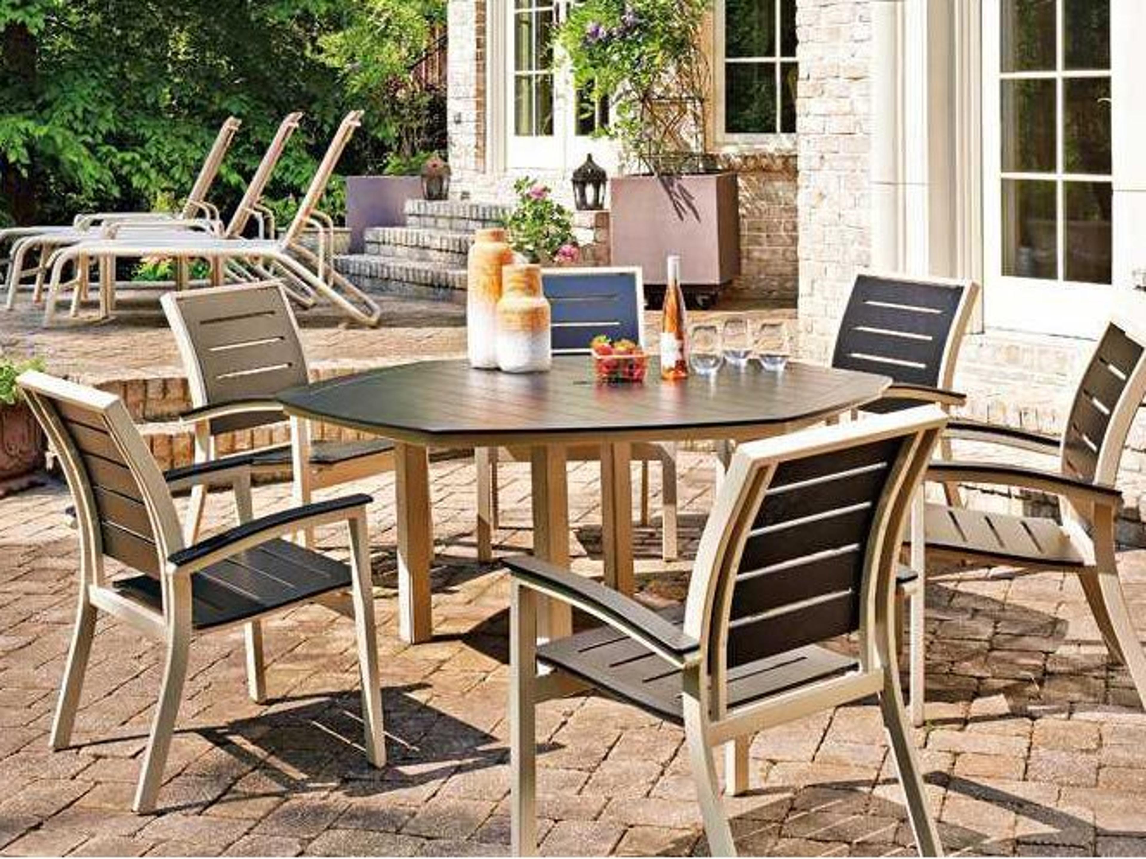 Bazza MGP Aluminum Bench Outdoor Dining Set