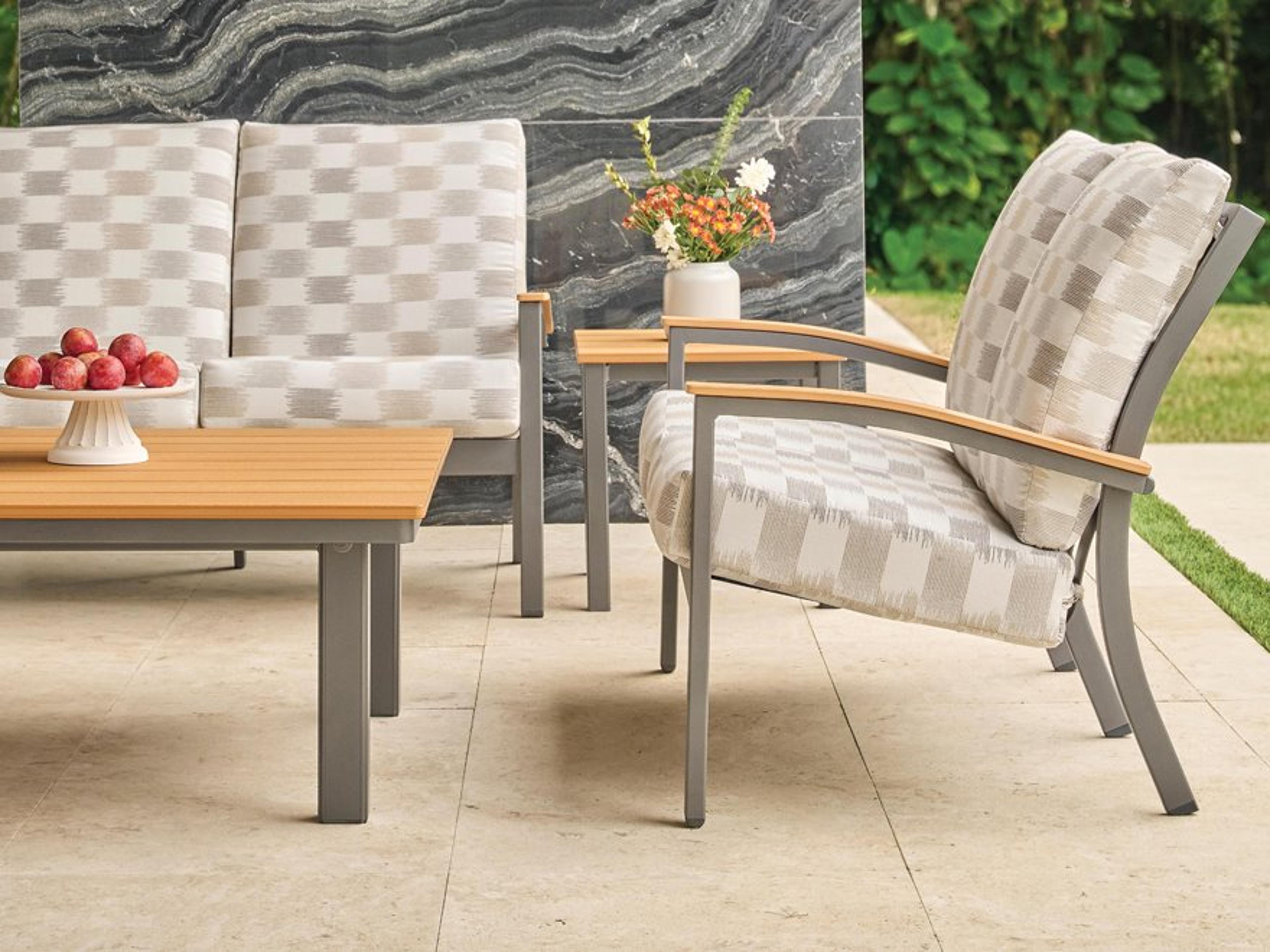 Bazza Cushion Aluminum Lounge Set