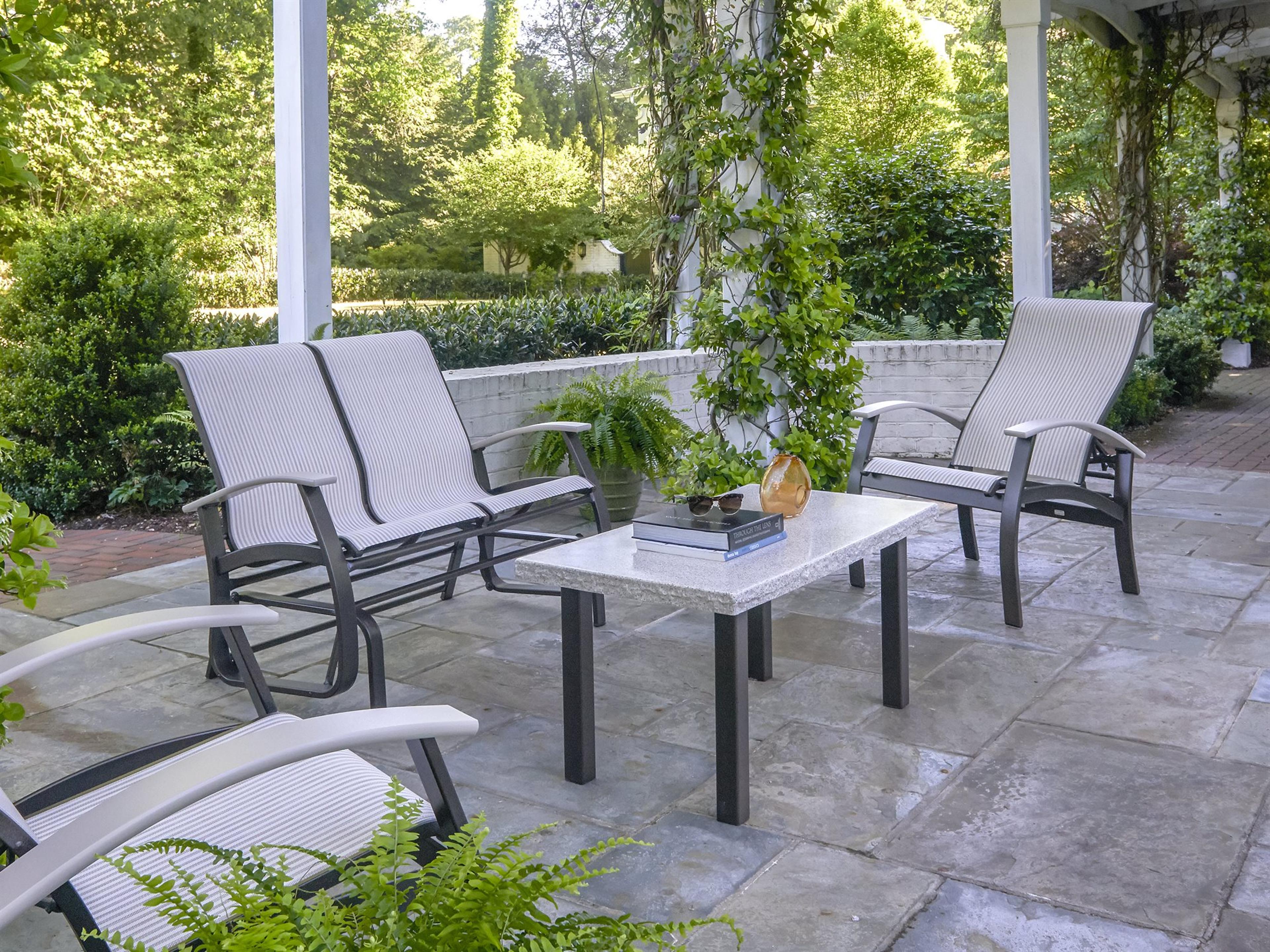 Telescope Casual Belle Isle Sling Aluminum Lounge Set