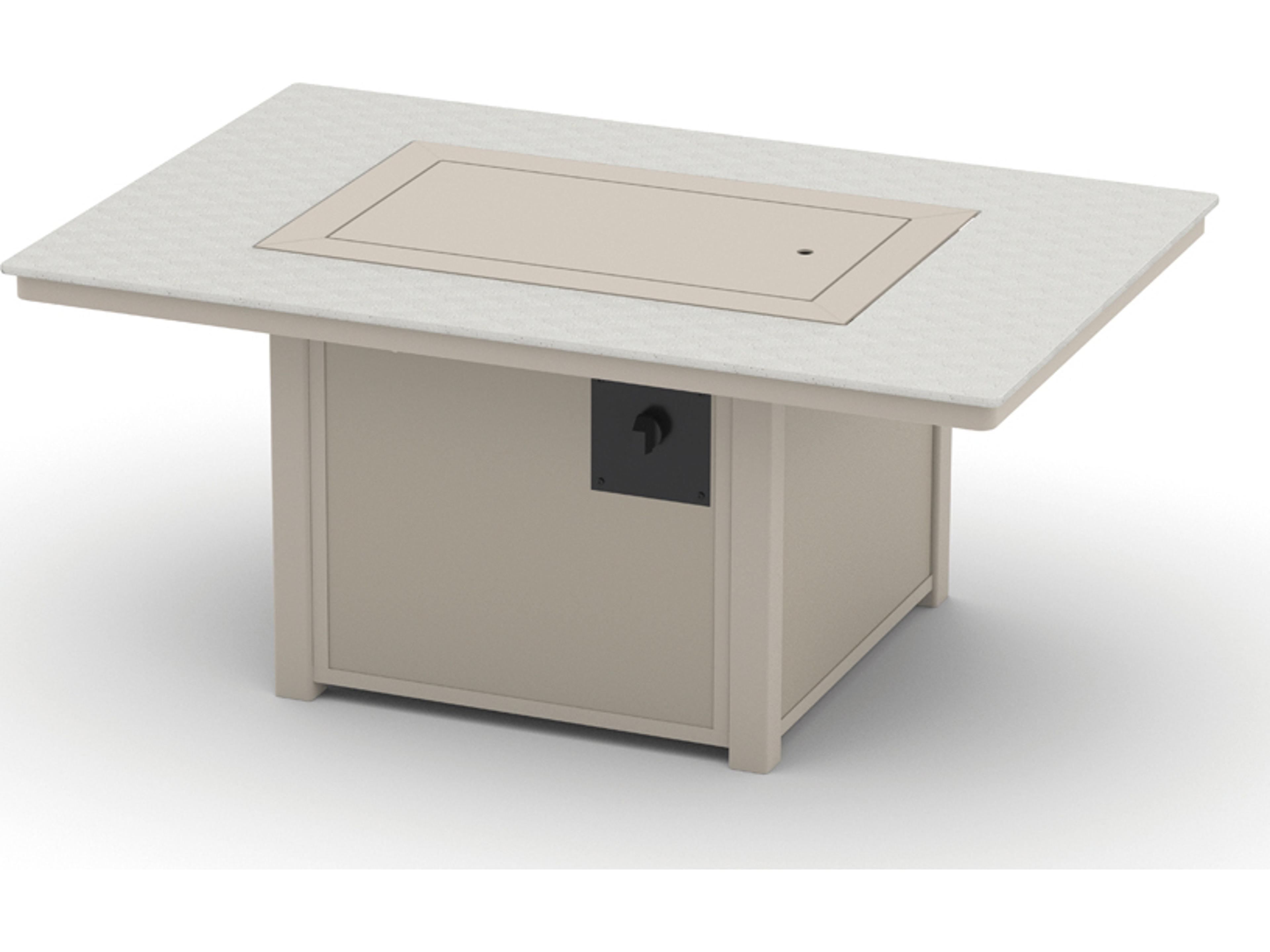 Fire Origins Aluminum MGP Rectangular Patio Fire Pit Table