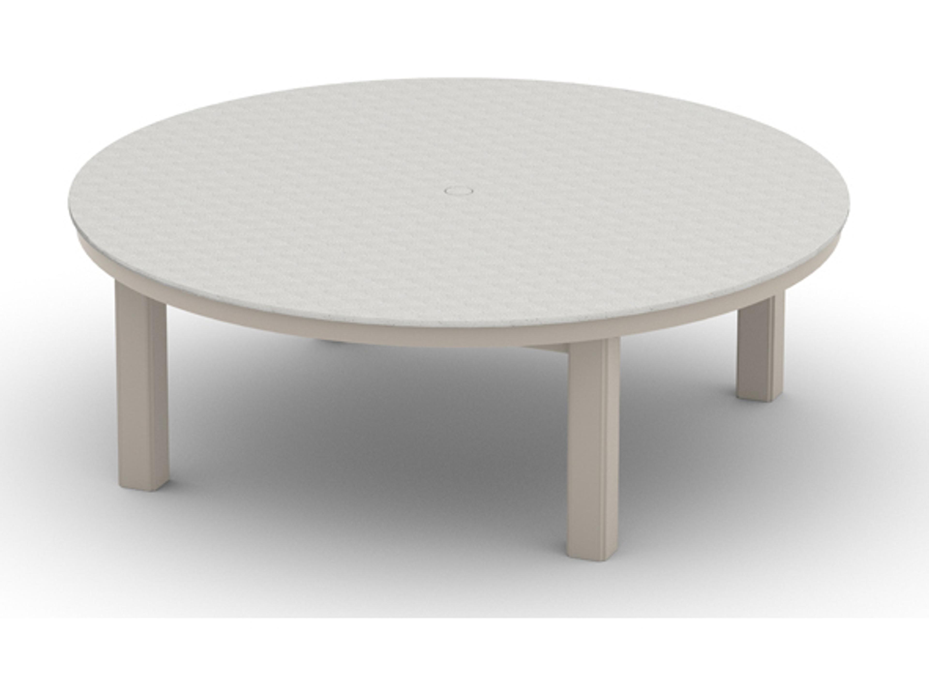 Origins Marine Grade Polymer Aluminum Round Coffee Height Table