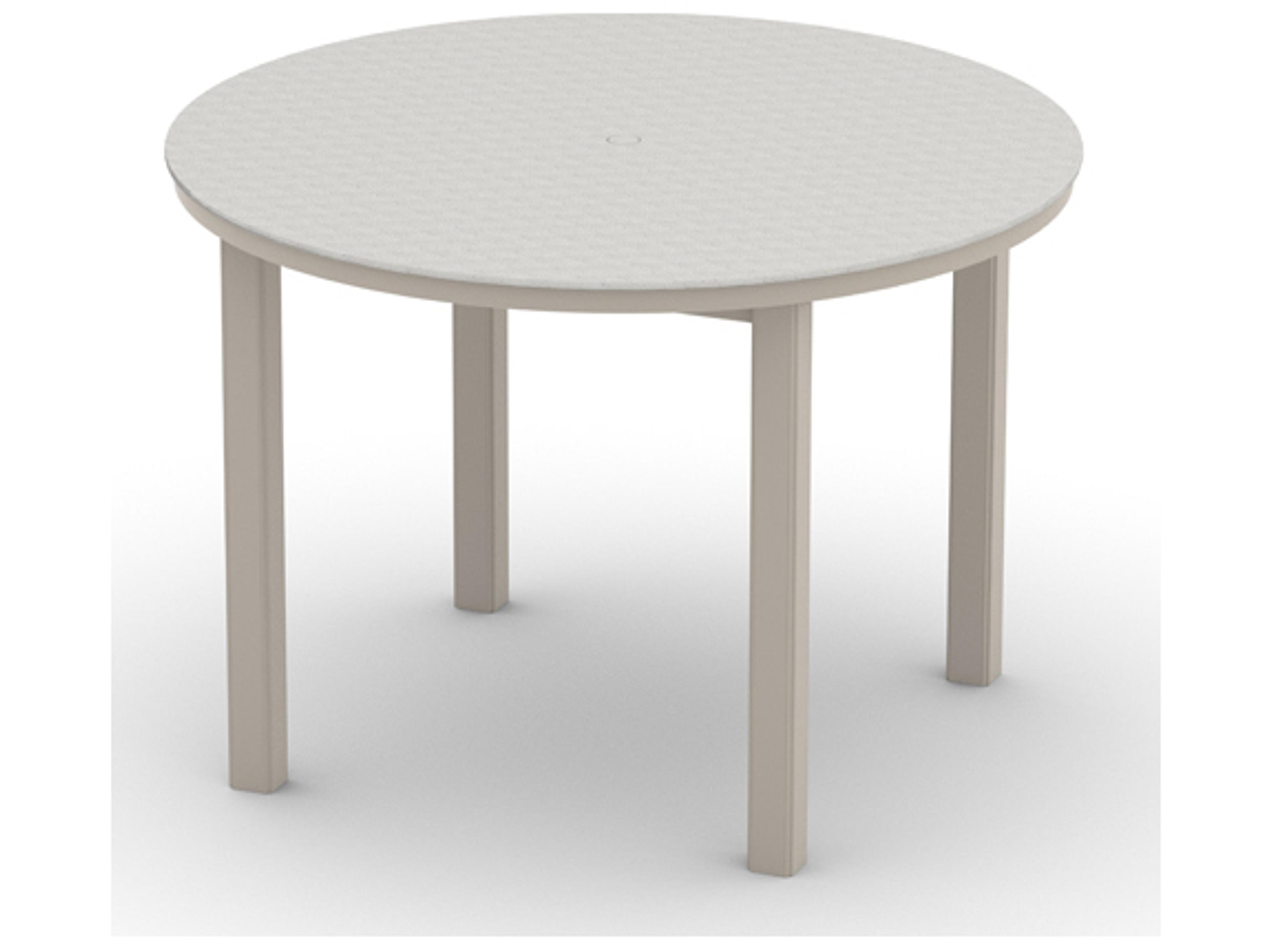 Origins Marine Grade Polymer Aluminum Round Outdoor Patio Bar Height Table