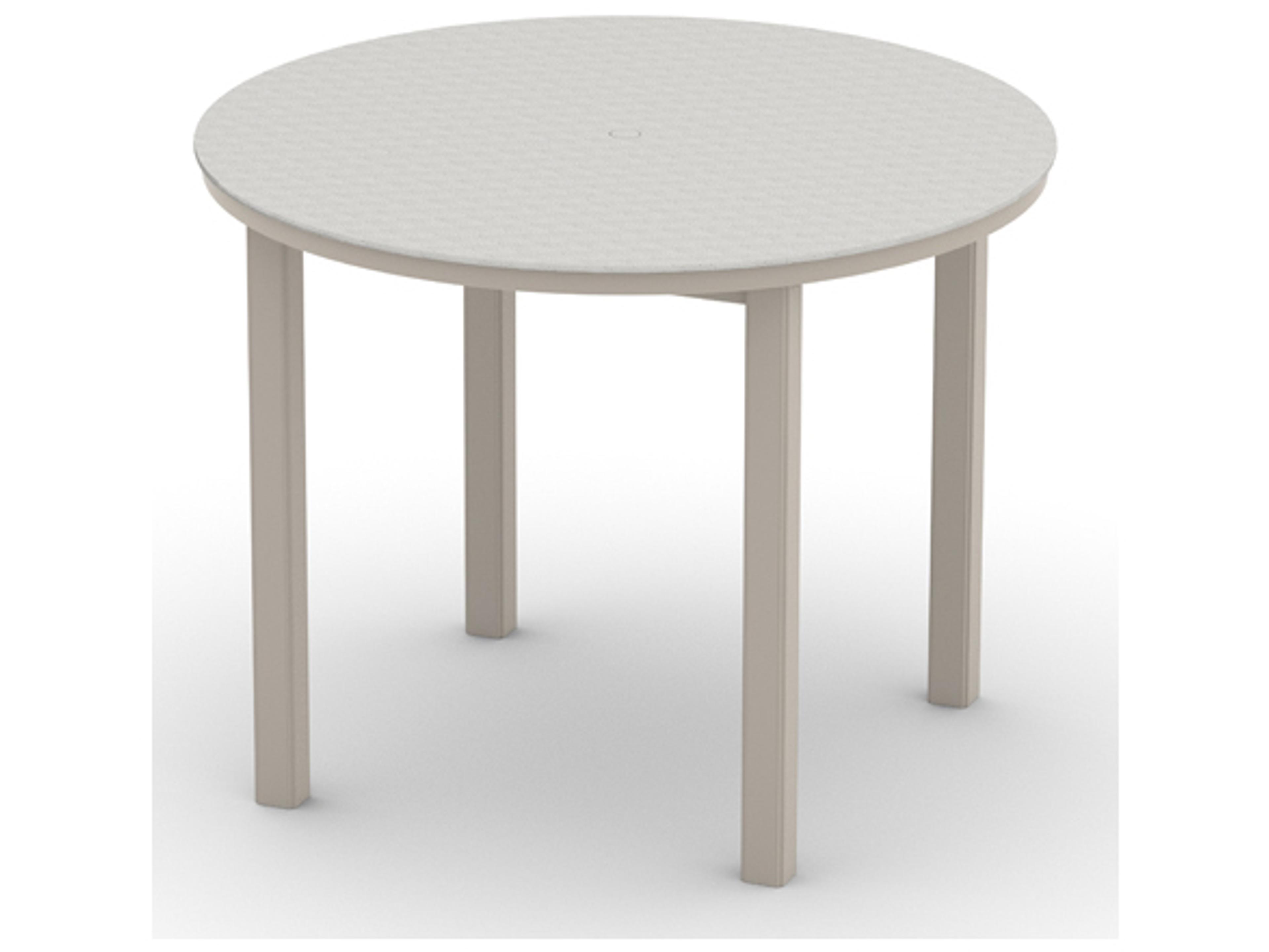 Origins Marine Grade Polymer Aluminum Round Outdoor Patio Counter Height Table