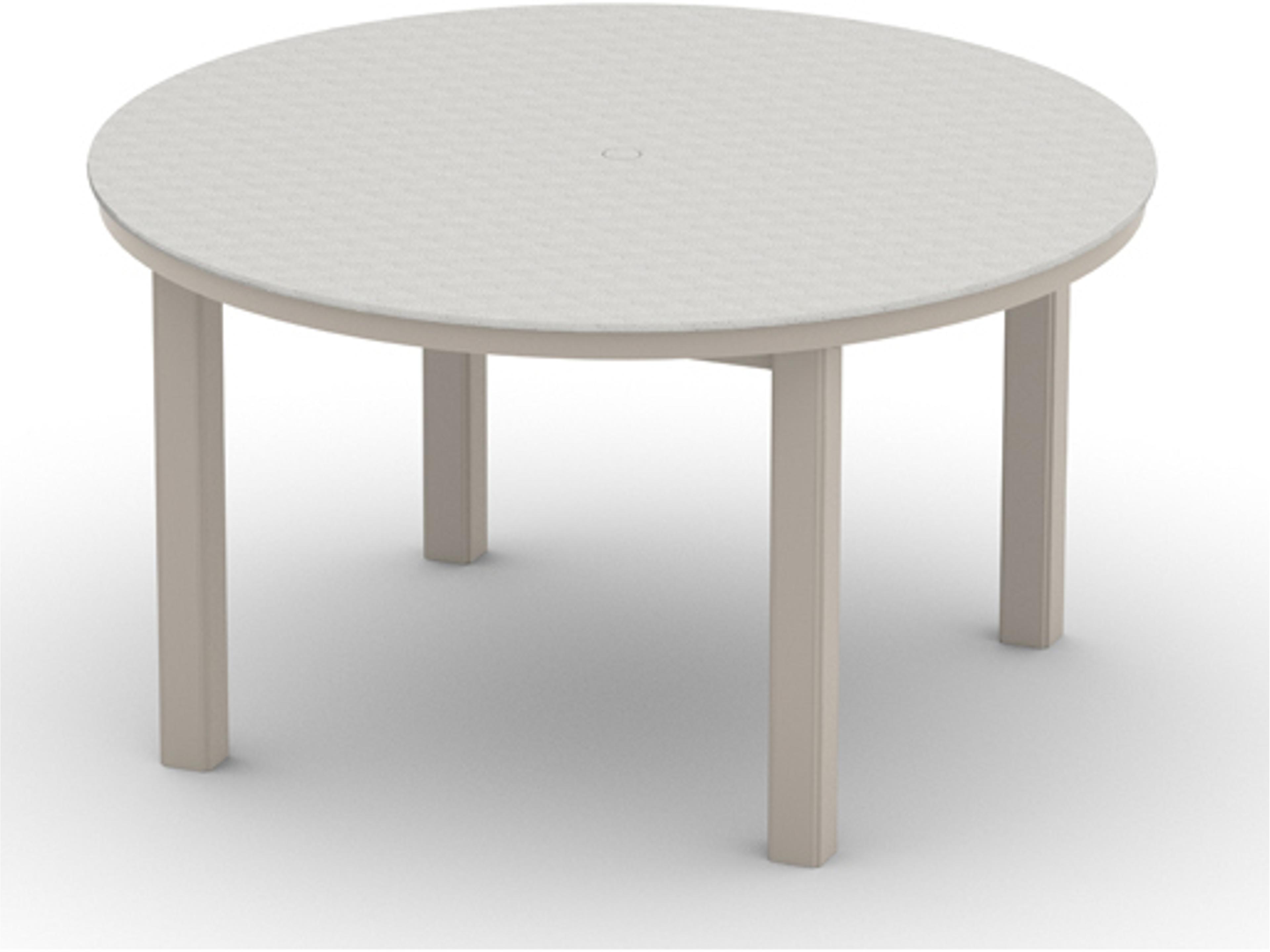 Origins Marine Grade Polymer Aluminum Round Outdoor Patio Dining Table