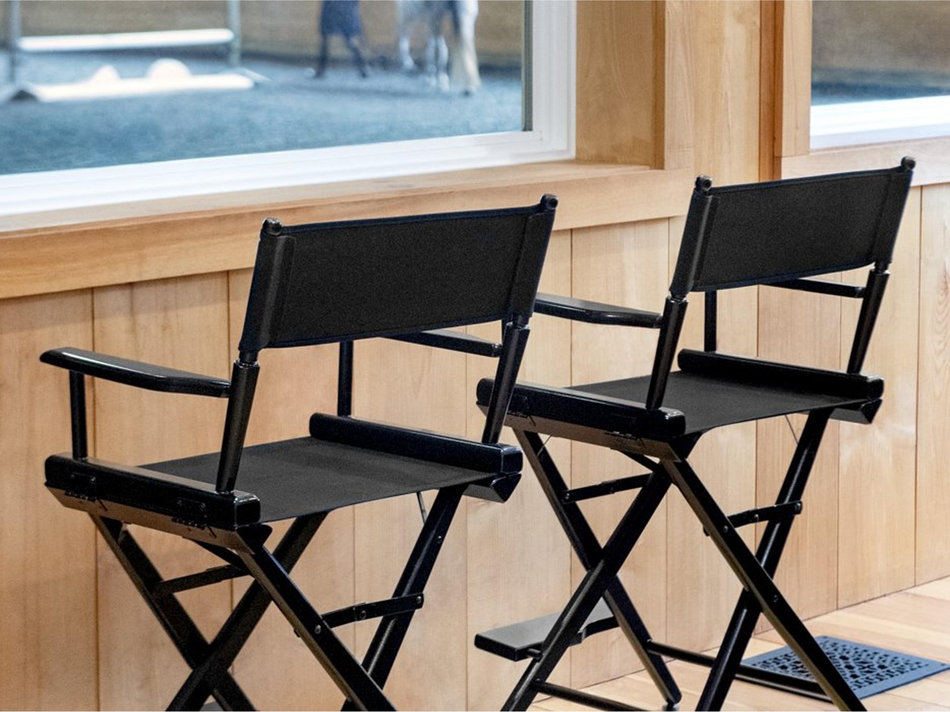 Director Chairs Wood Sling Chair Set