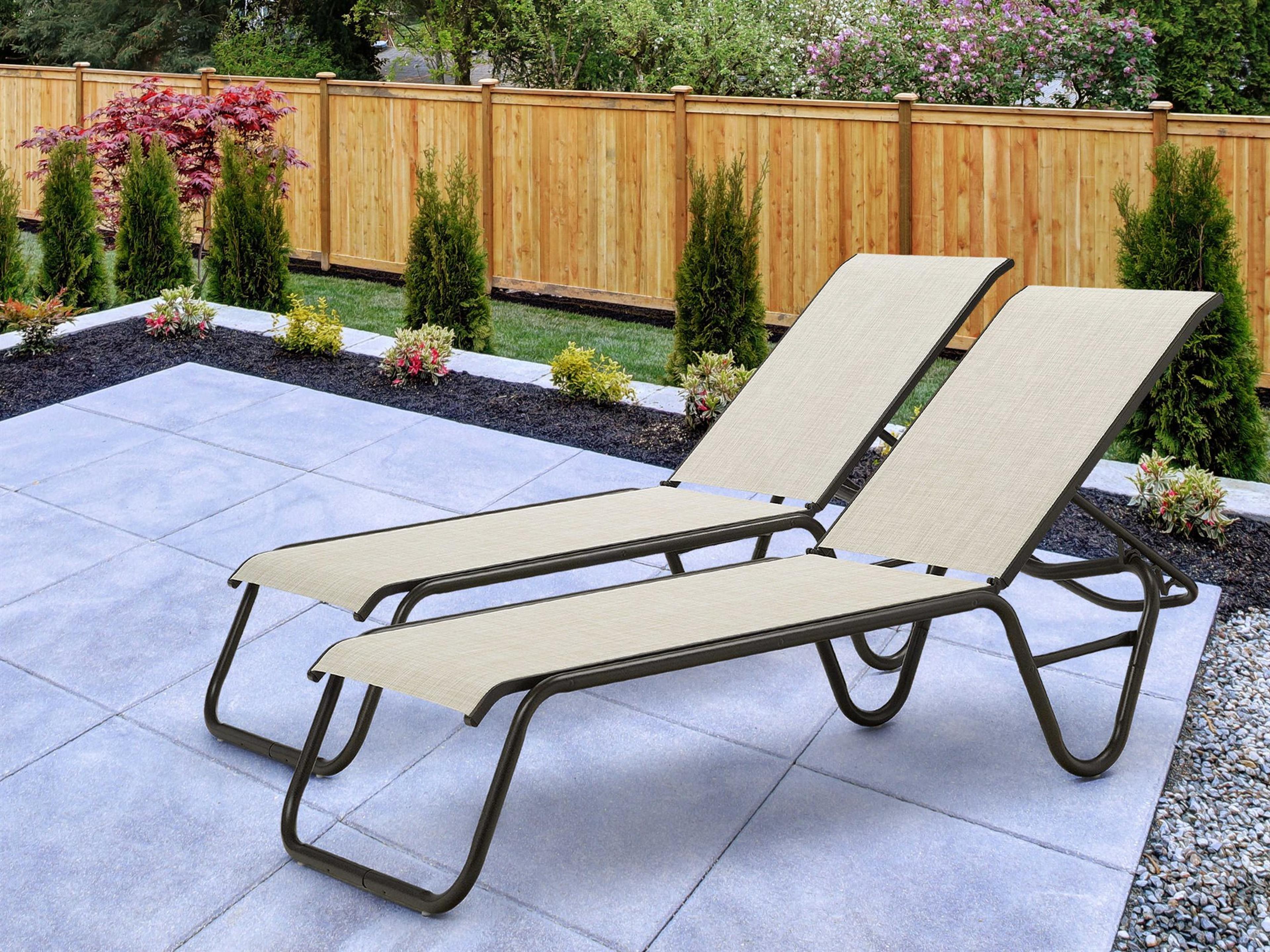 Gardenella Sling Aluminum Outdoor Lounge Set