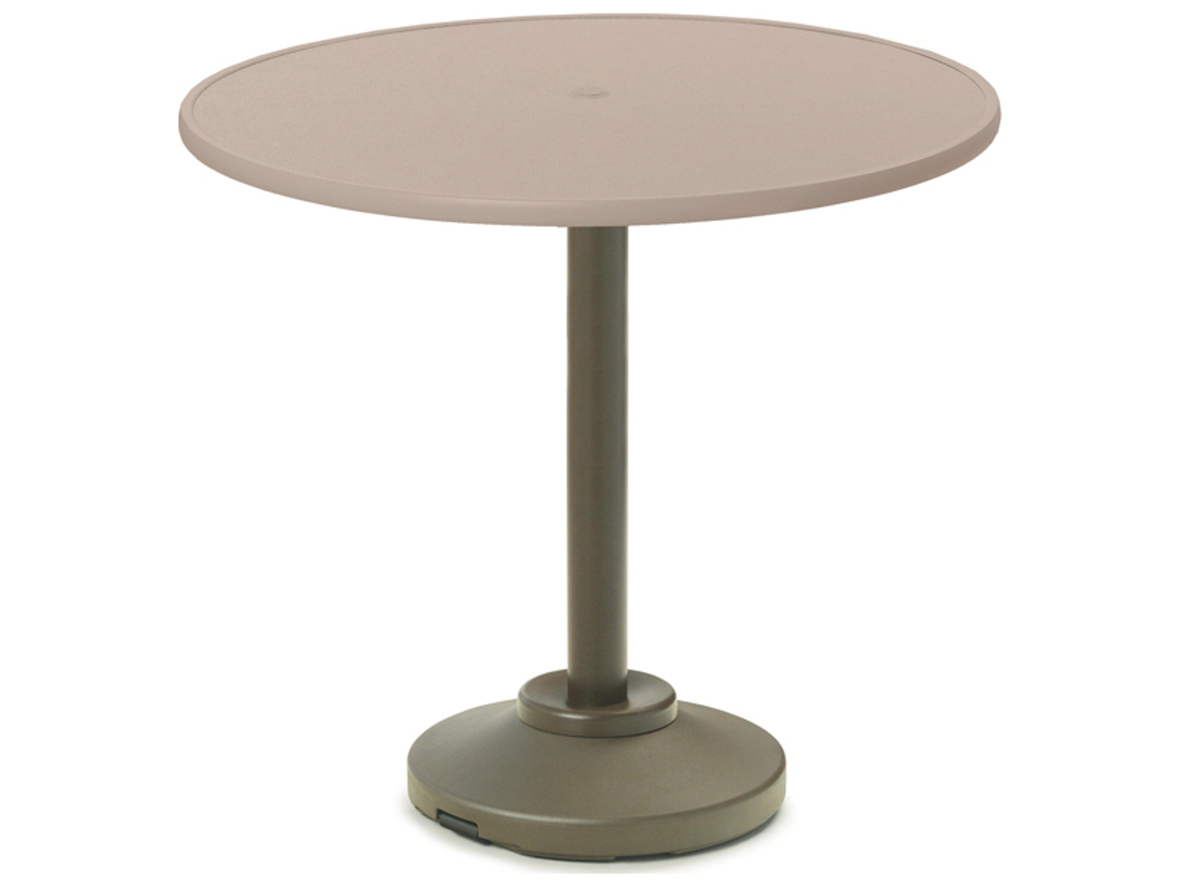 Value Hammered MGP Round Patio Bar Table with Umbrella Hole