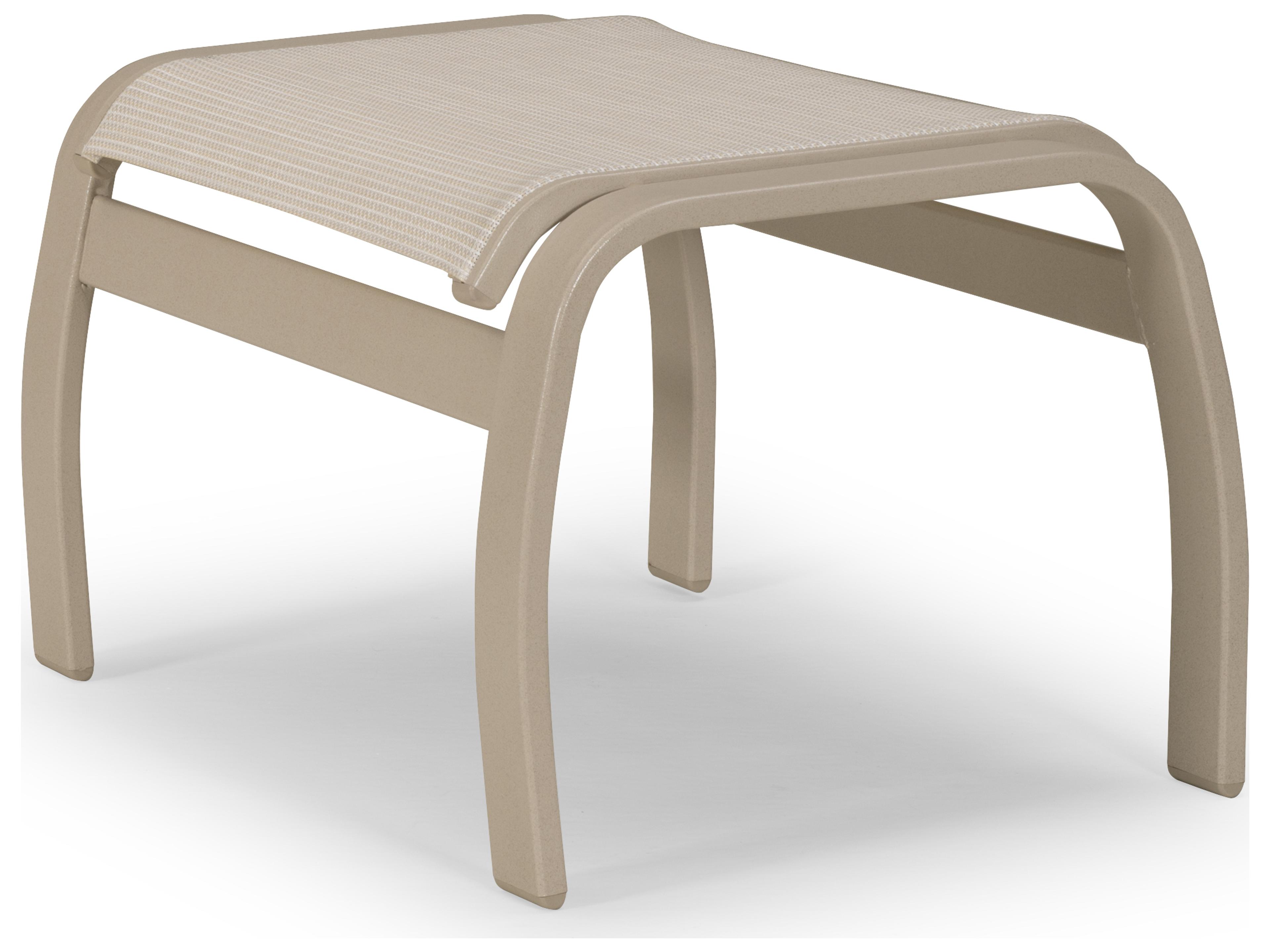 Belle Isle Sling Aluminum Outdoor Patio Ottoman