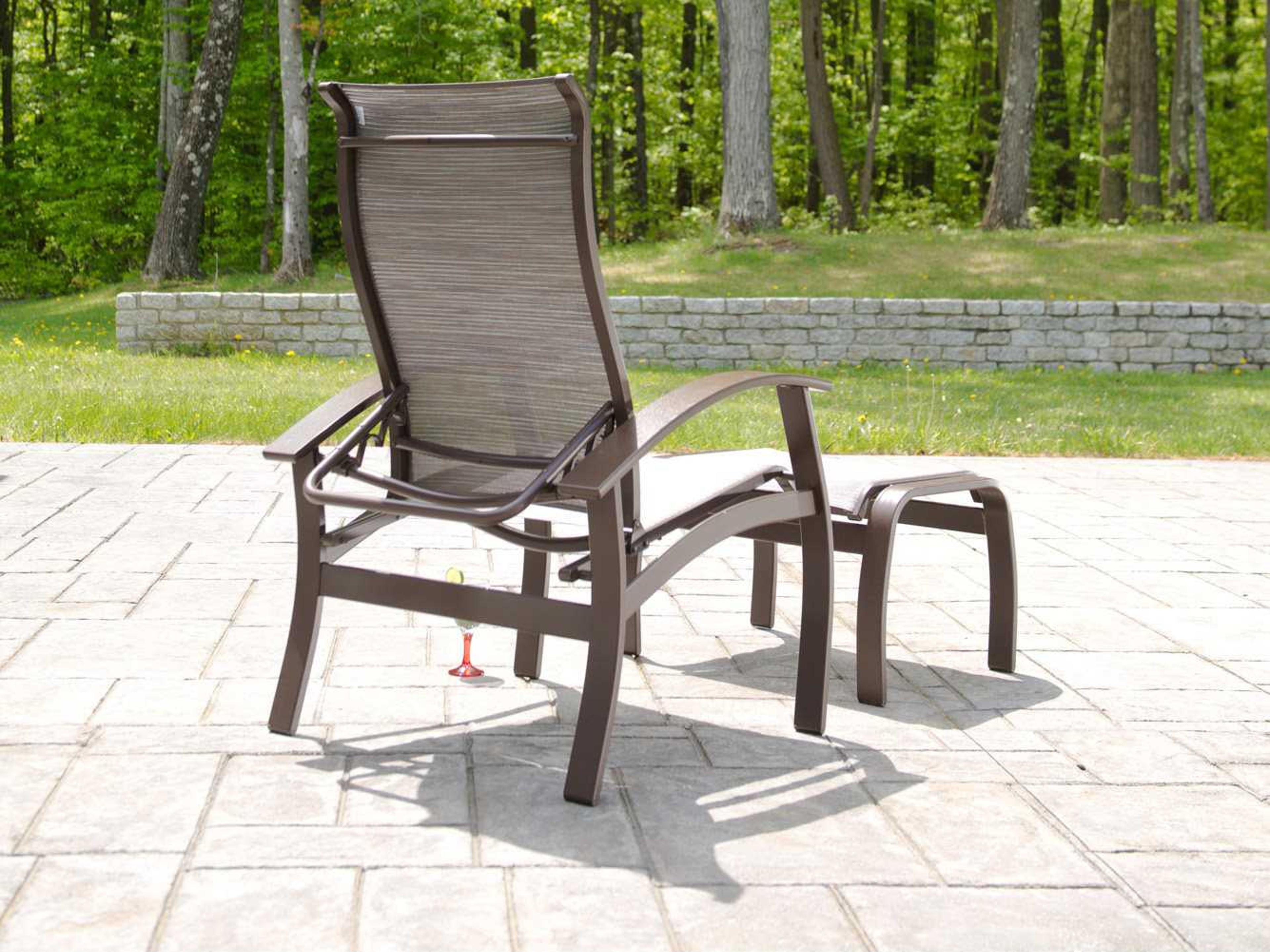 Telescope Casual Belle Isle Aluminum Outdoor Patio Lounge Set