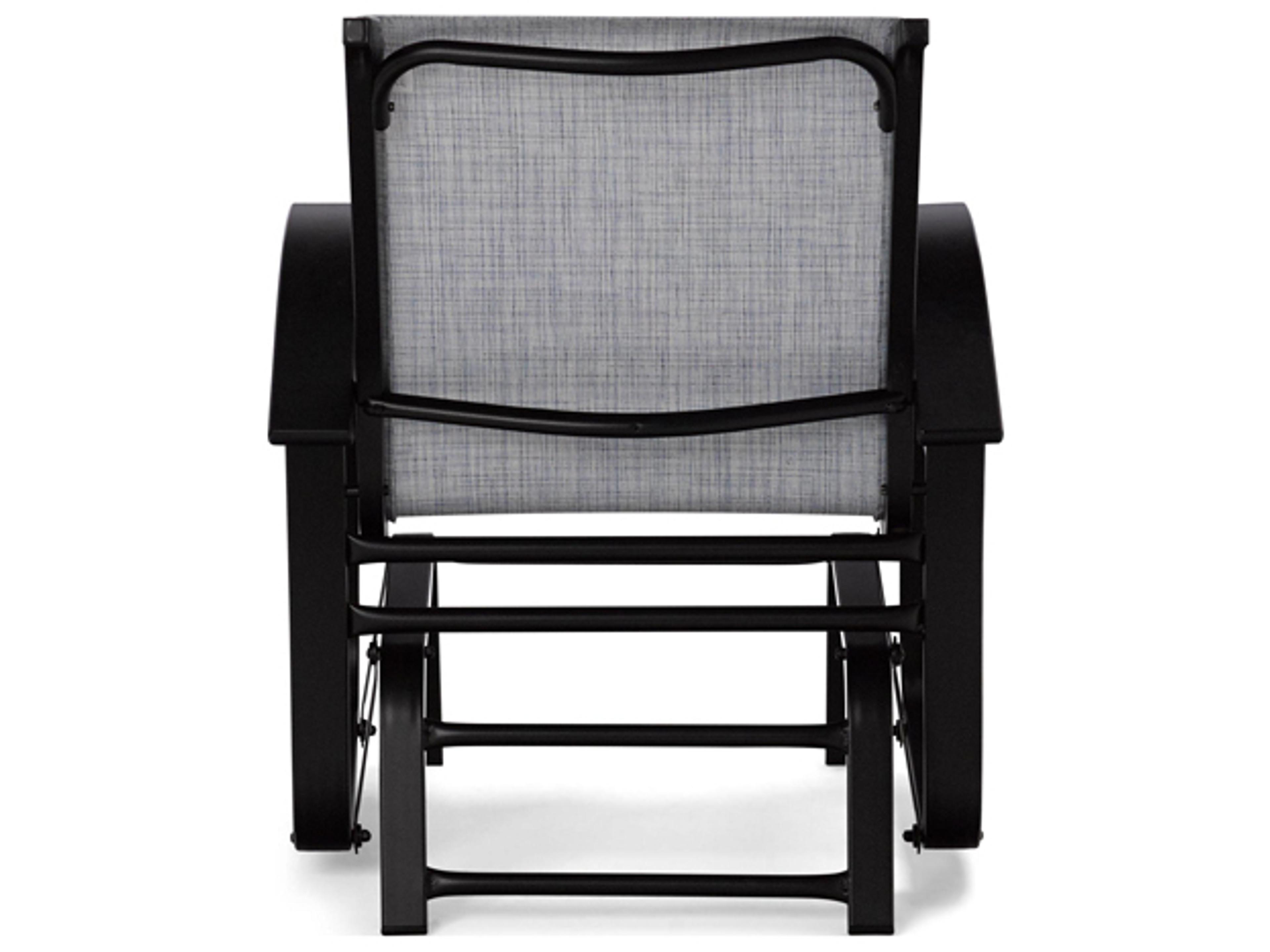Telescope Casual Belle Isle Sling Aluminum Glider Lounge Chair with Polymer Accents