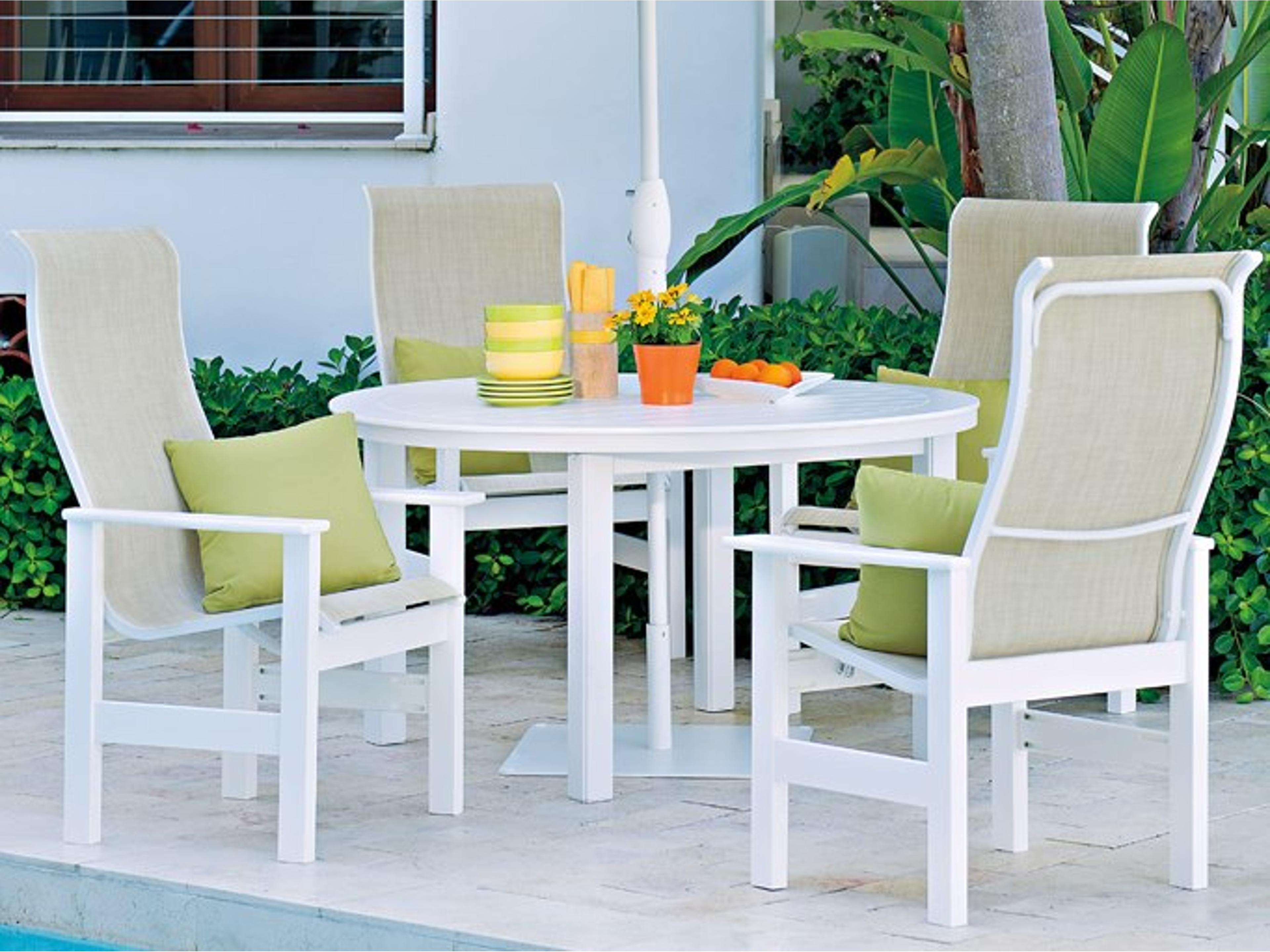 Leeward Mgp Sling Recycled Plastic Dining Set