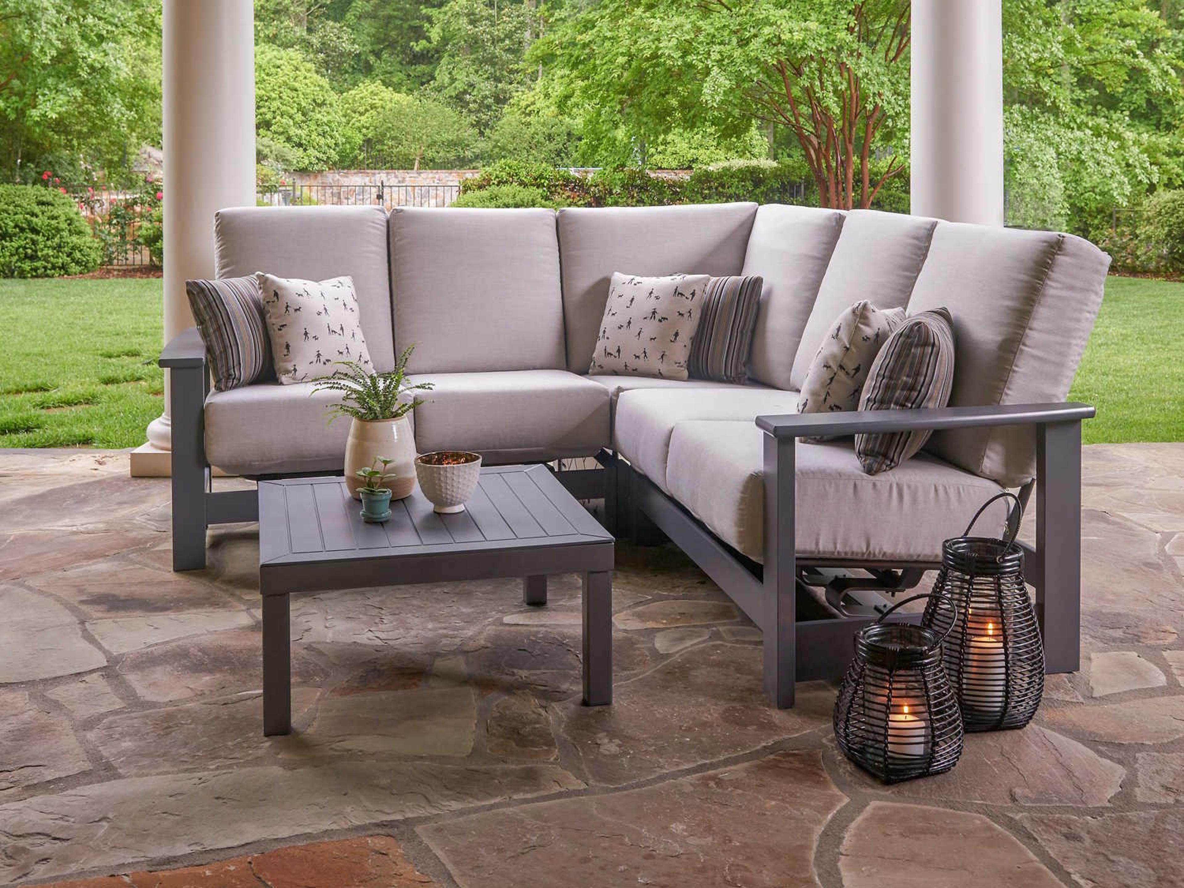 Leeward Marine Grade Polymer Deep Seat Sectional Lounge Set