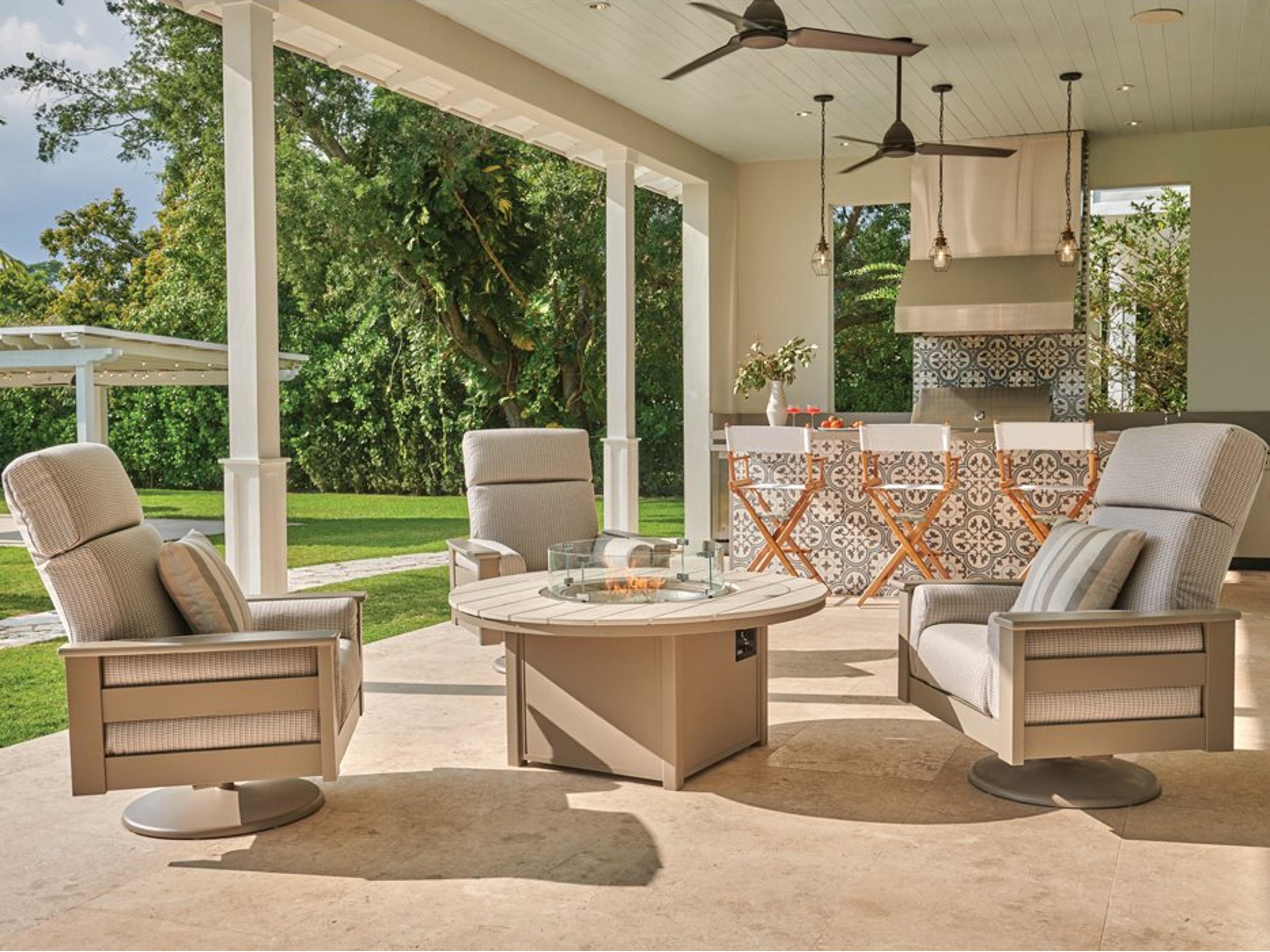 Leeward MGP Deep Seat Firepit Lounge Set