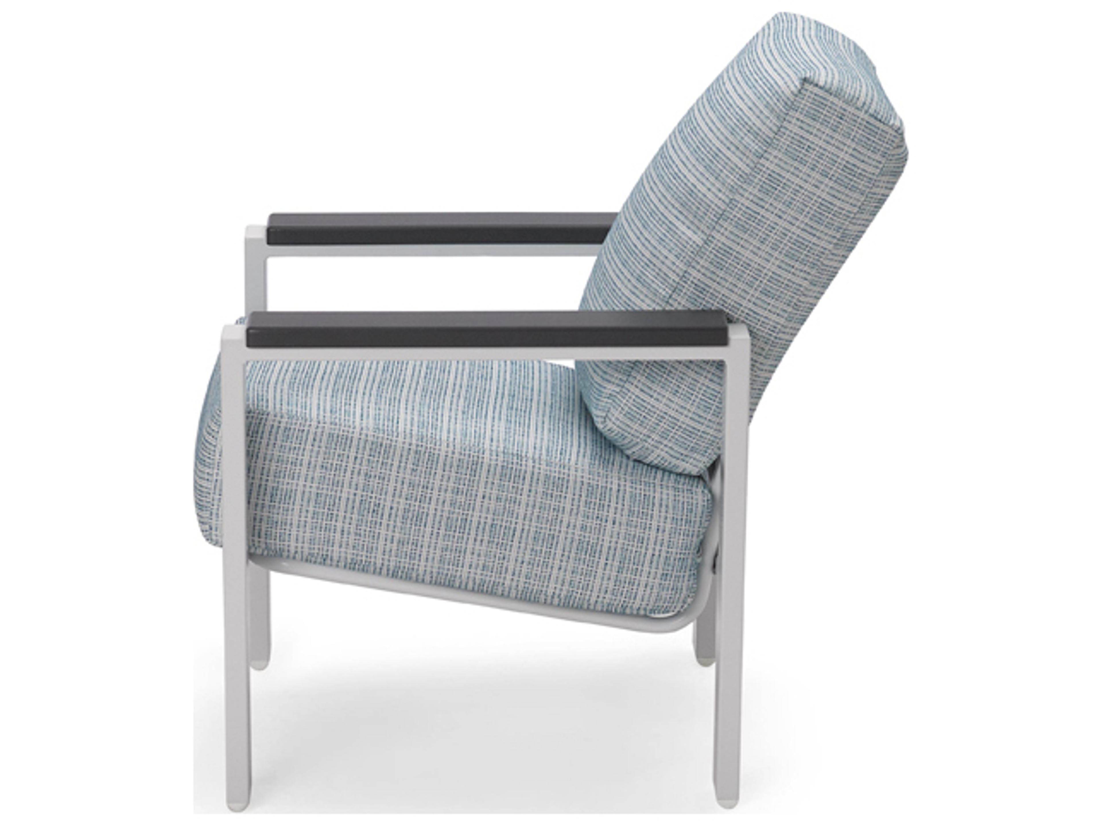 Telescope Casual Larssen Cushion Aluminum Lounge Chair with Polymer Arms