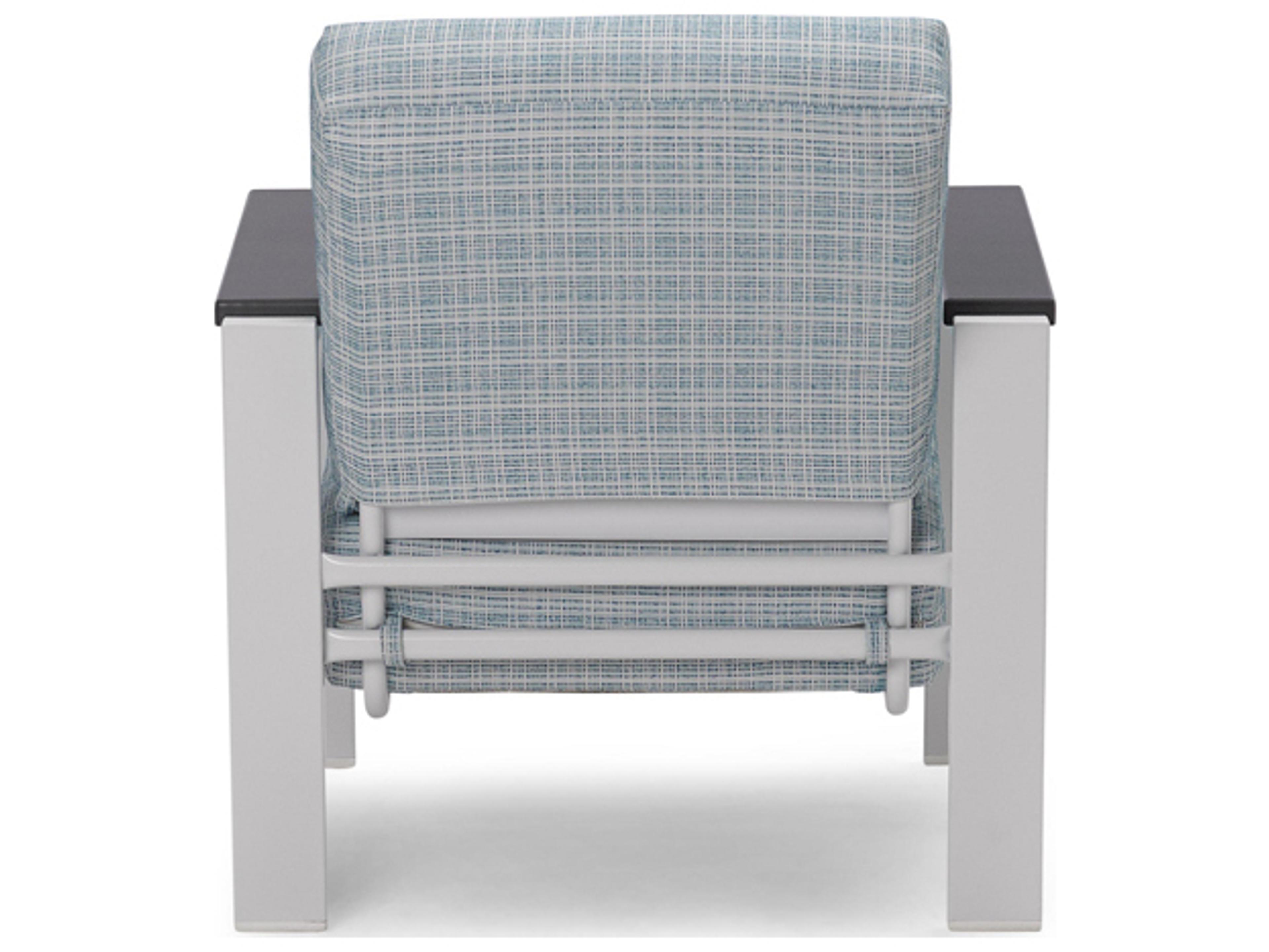 Telescope Casual Larssen Cushion Aluminum Lounge Chair with Polymer Arms