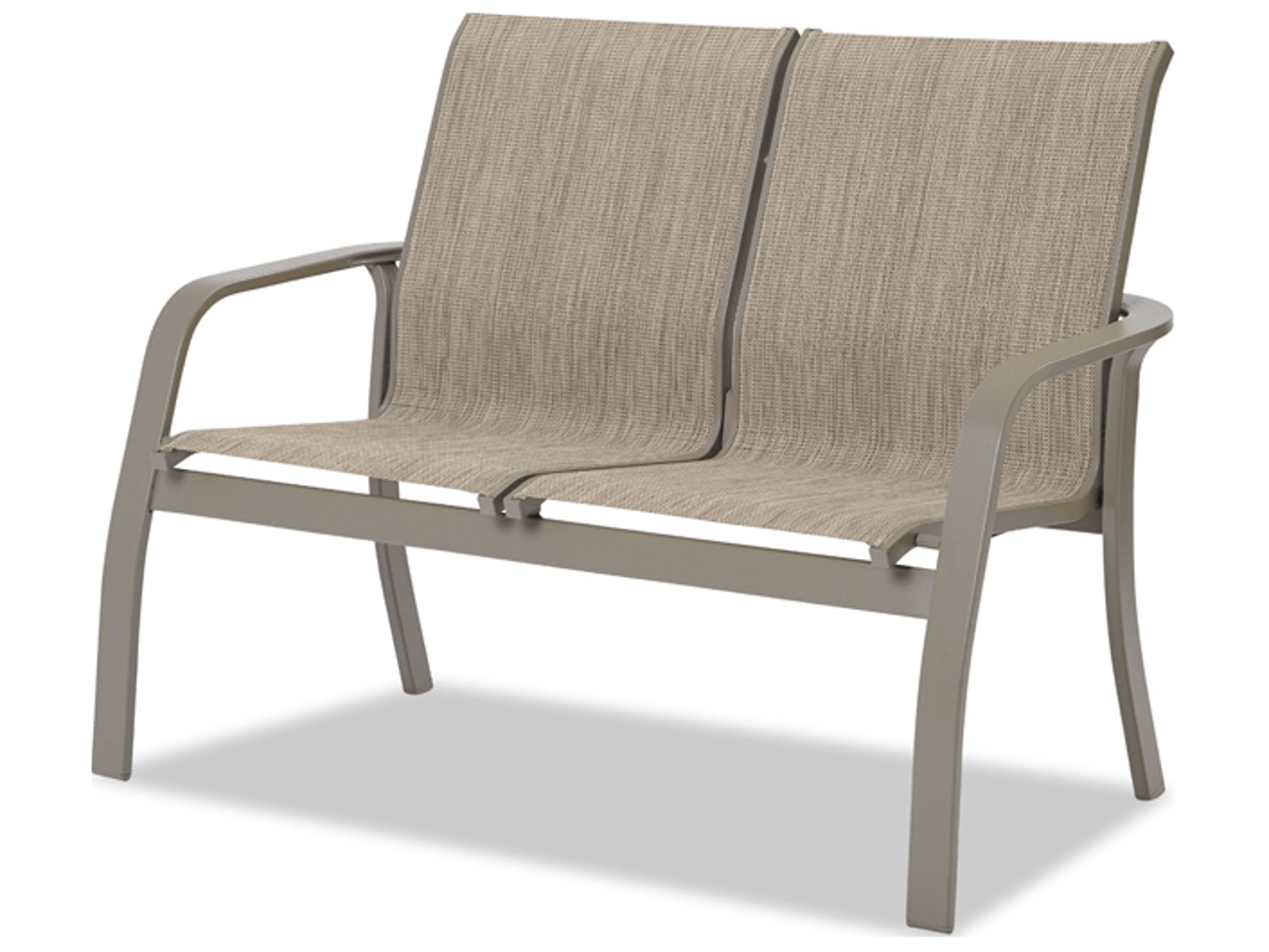 Soho Sling Aluminum Stacking Two Seat Loveseat
