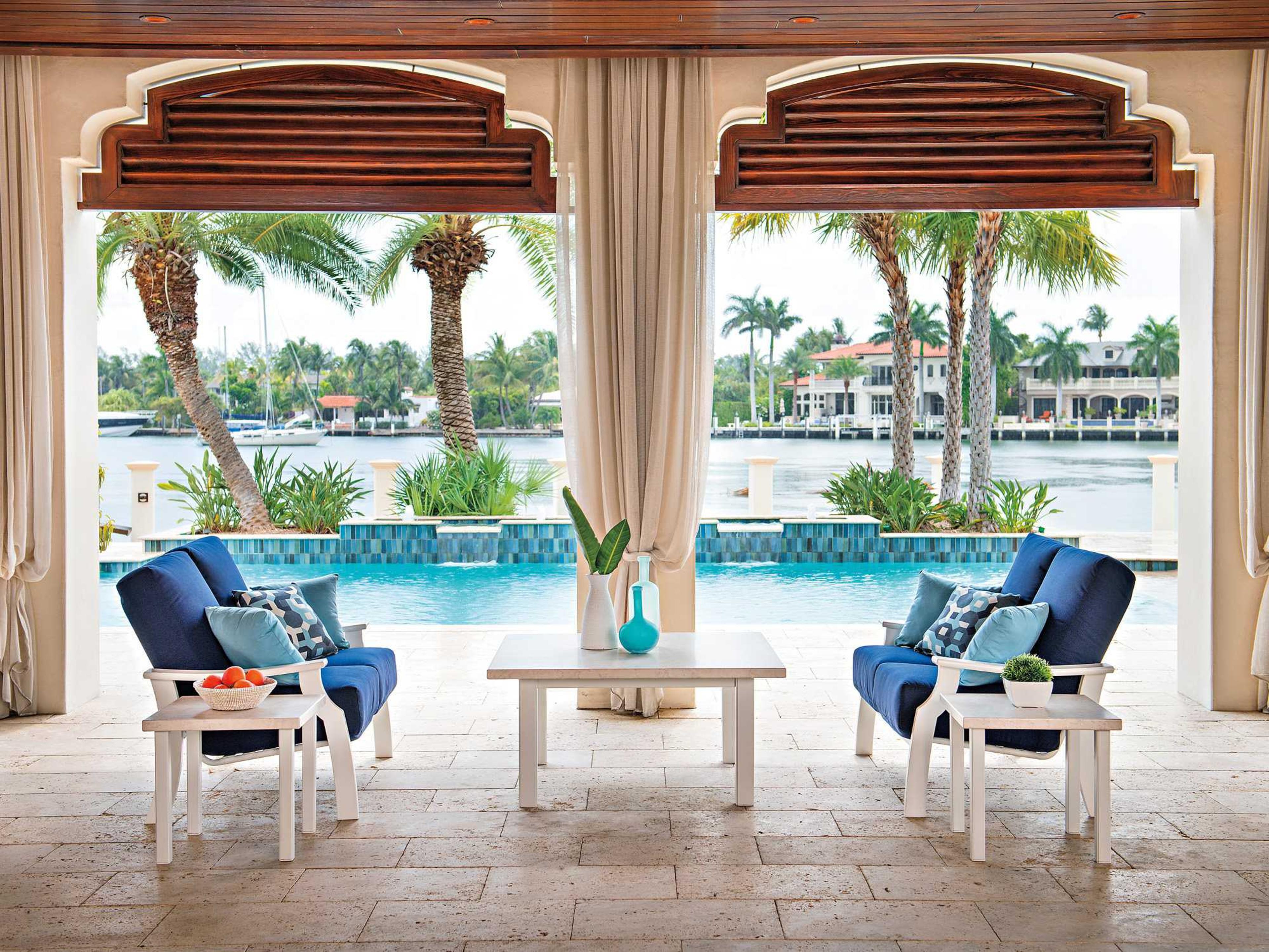 St. Catherine Marine Grade Polymer Cushion Outdoor Patio Lounge Set