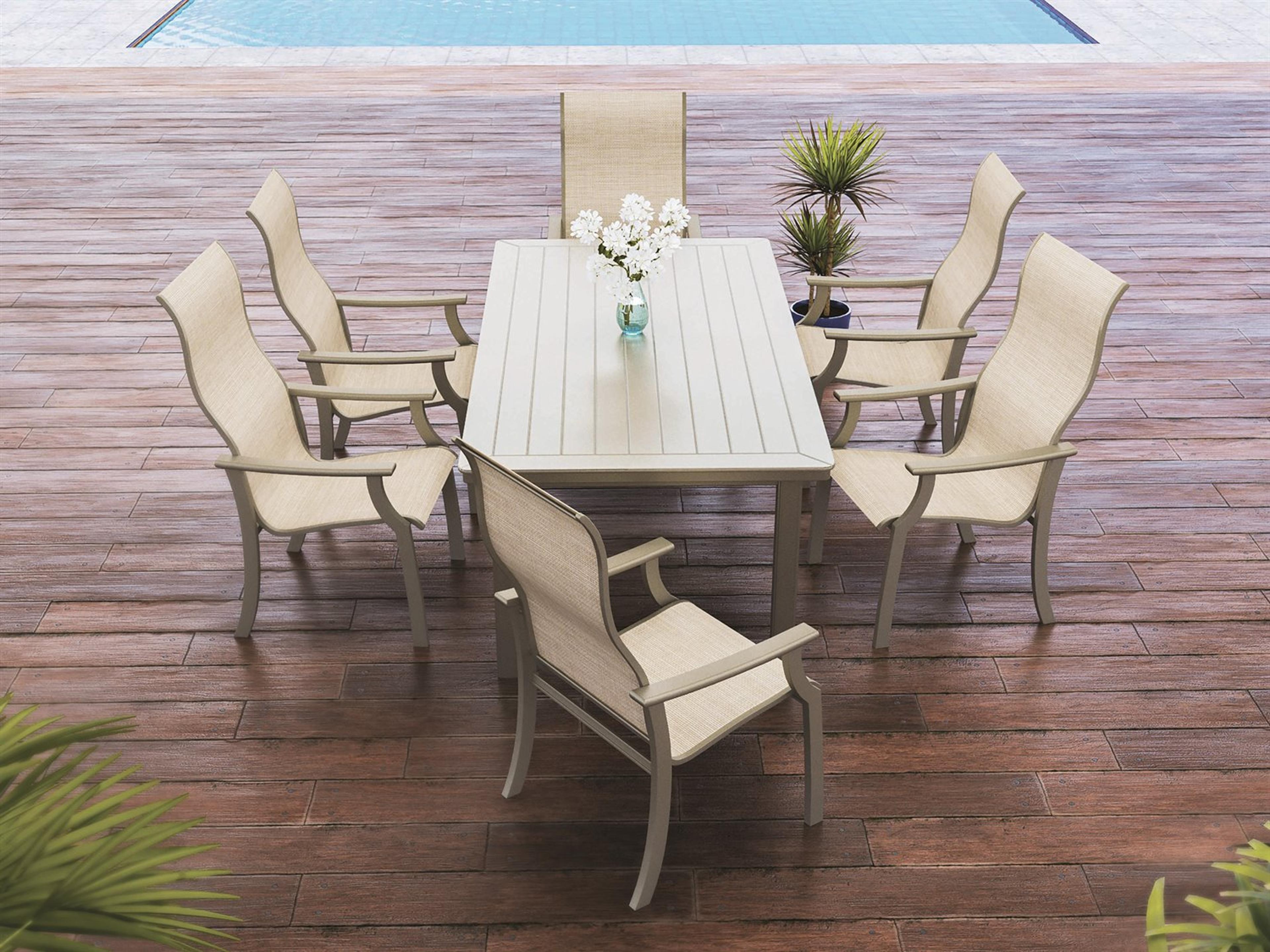 St. Catherine Marine Grade Polymer Sling Outdoor Dining Set