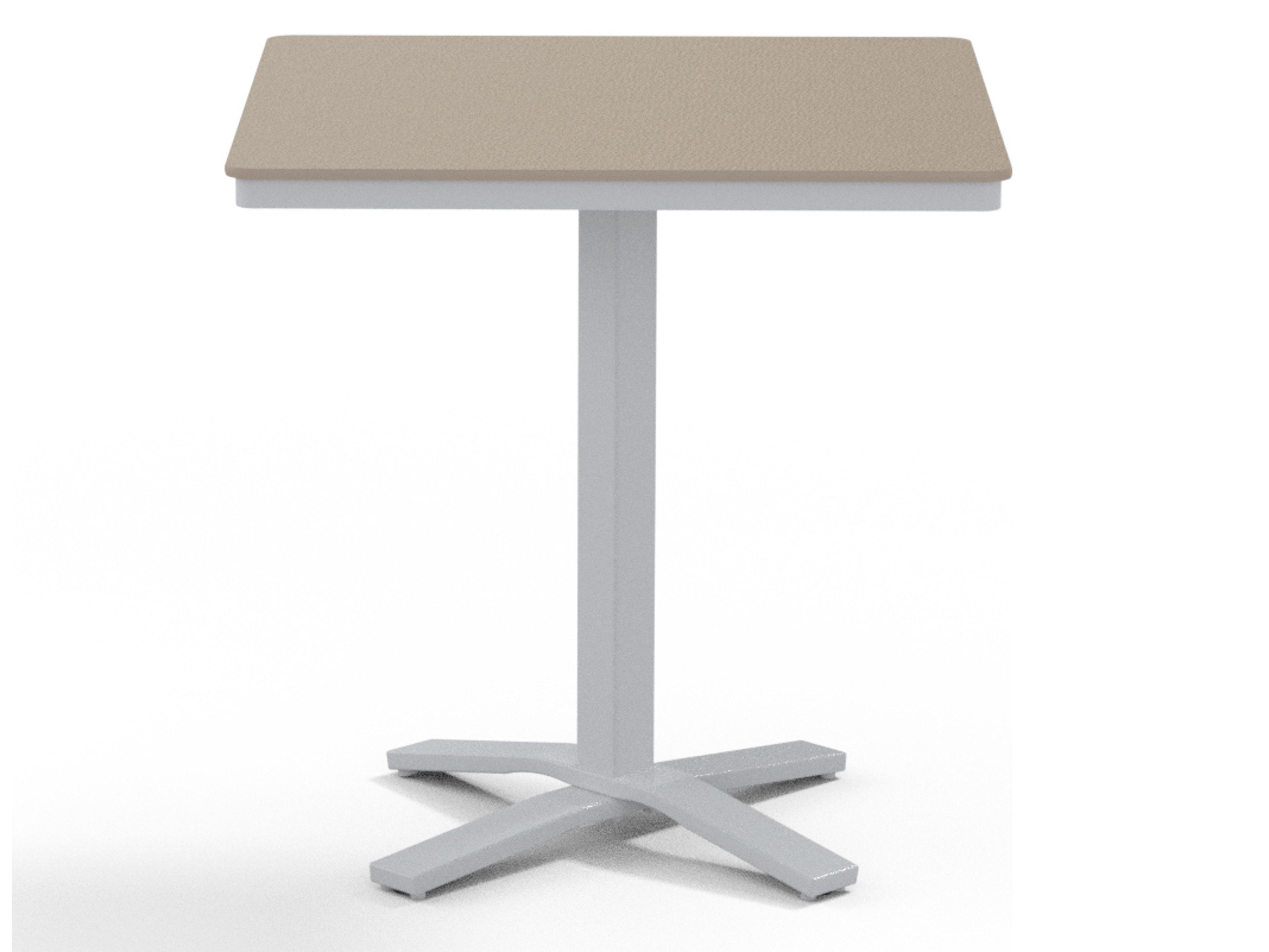 Telescope Casual Marine Grade Polymer Patio Counter Table with Umbrella Hole