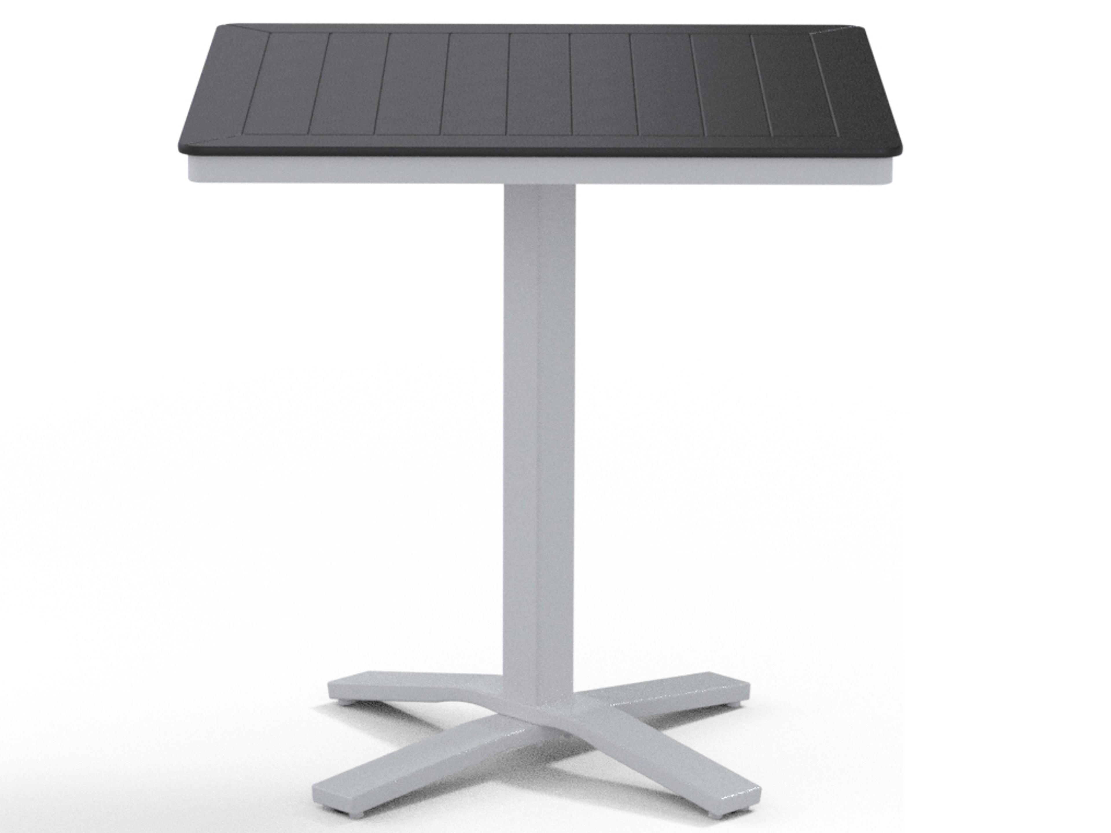 Telescope Casual Marine Grade Polymer Patio Counter Table with Umbrella Hole