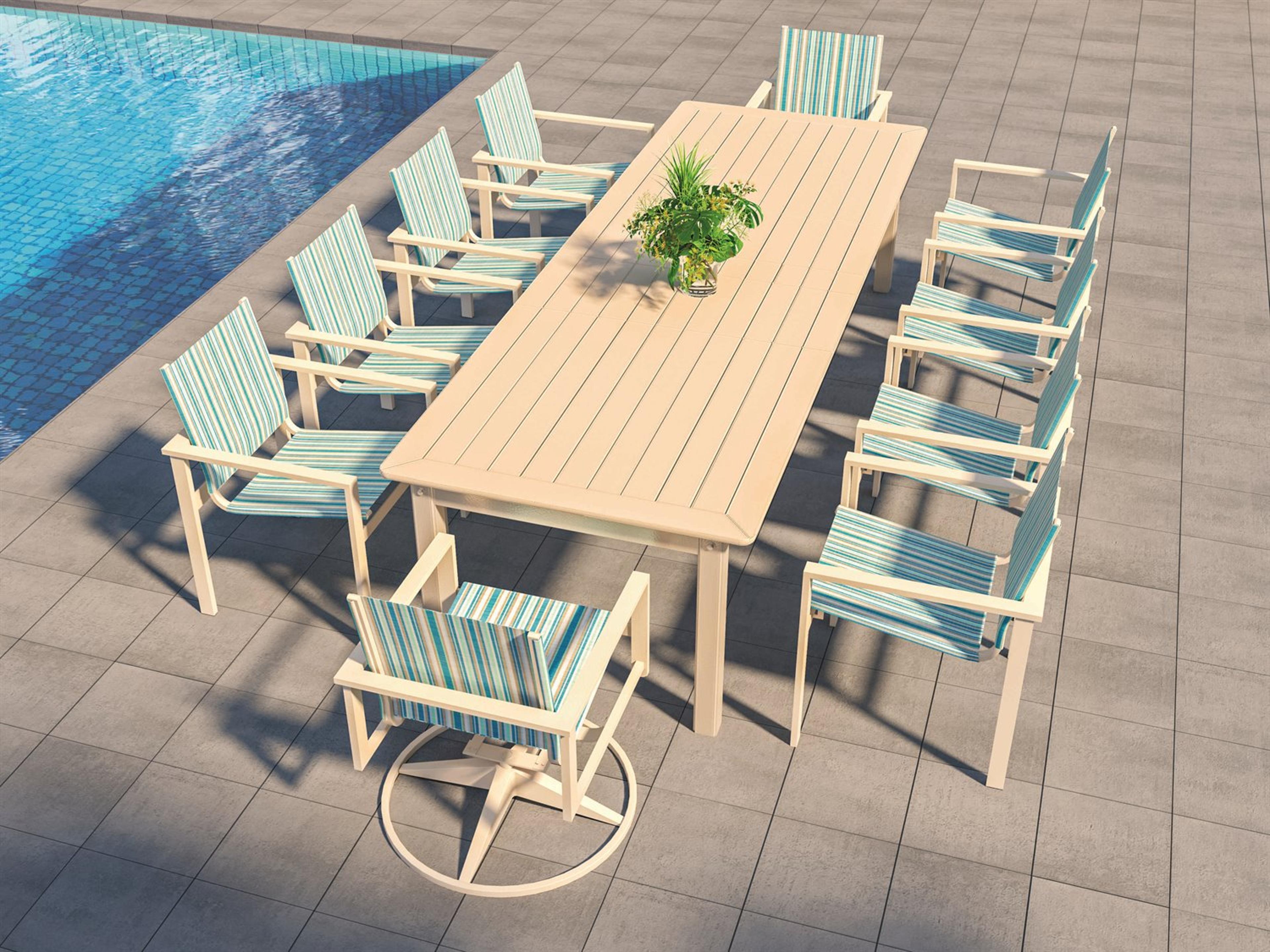 Tribeca Sling Aluminum Outdoor Dining Set