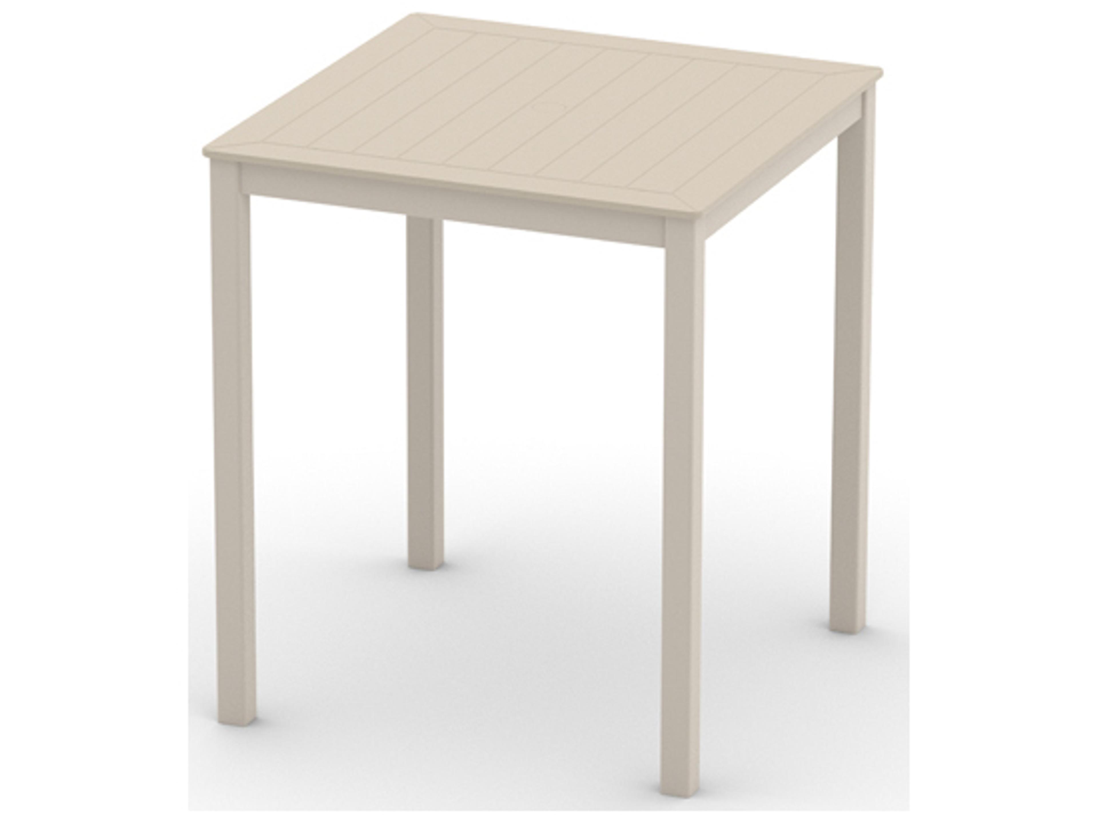 Marine Grade Polymer Aluminum Square Outdoor Bar Height Table
