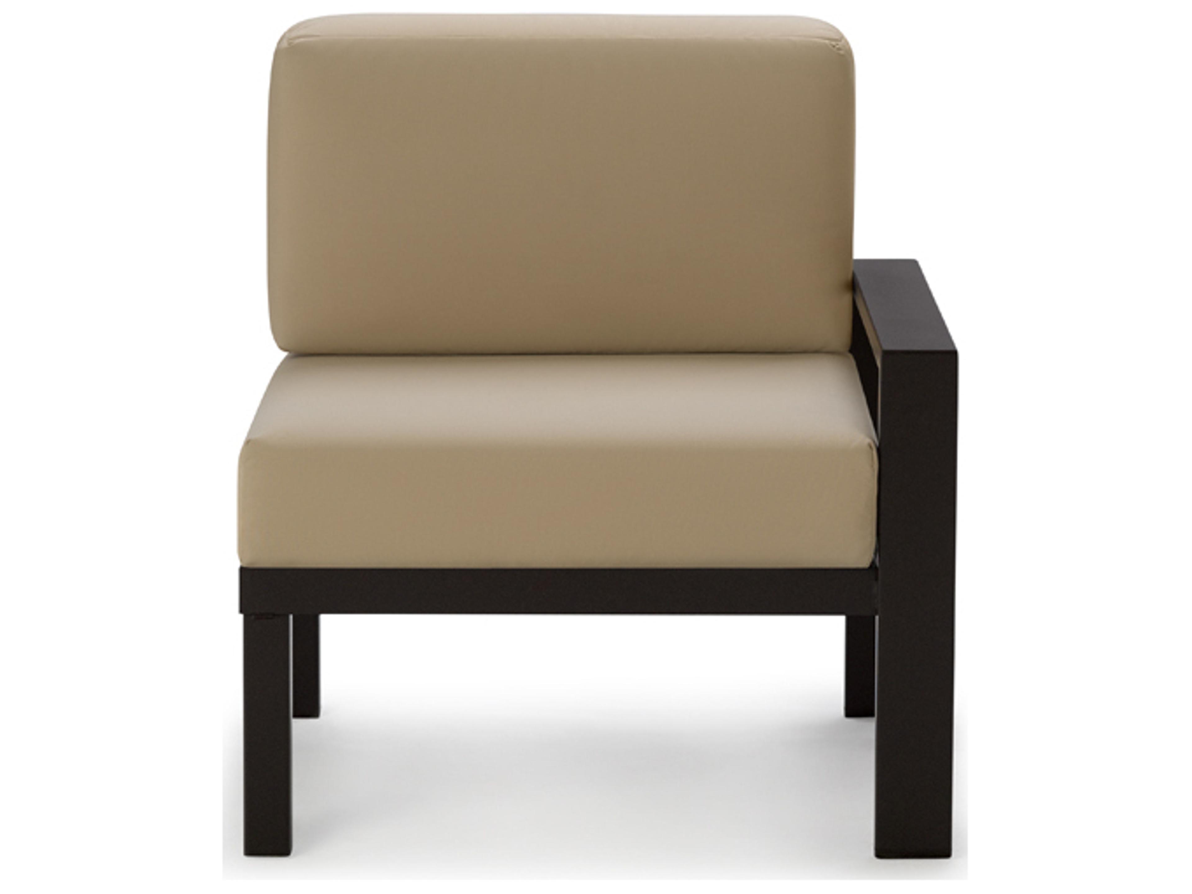 Telescope Casual Larssen Cushion Aluminum End/Arm Section Outdoor Patio Lounge Chair