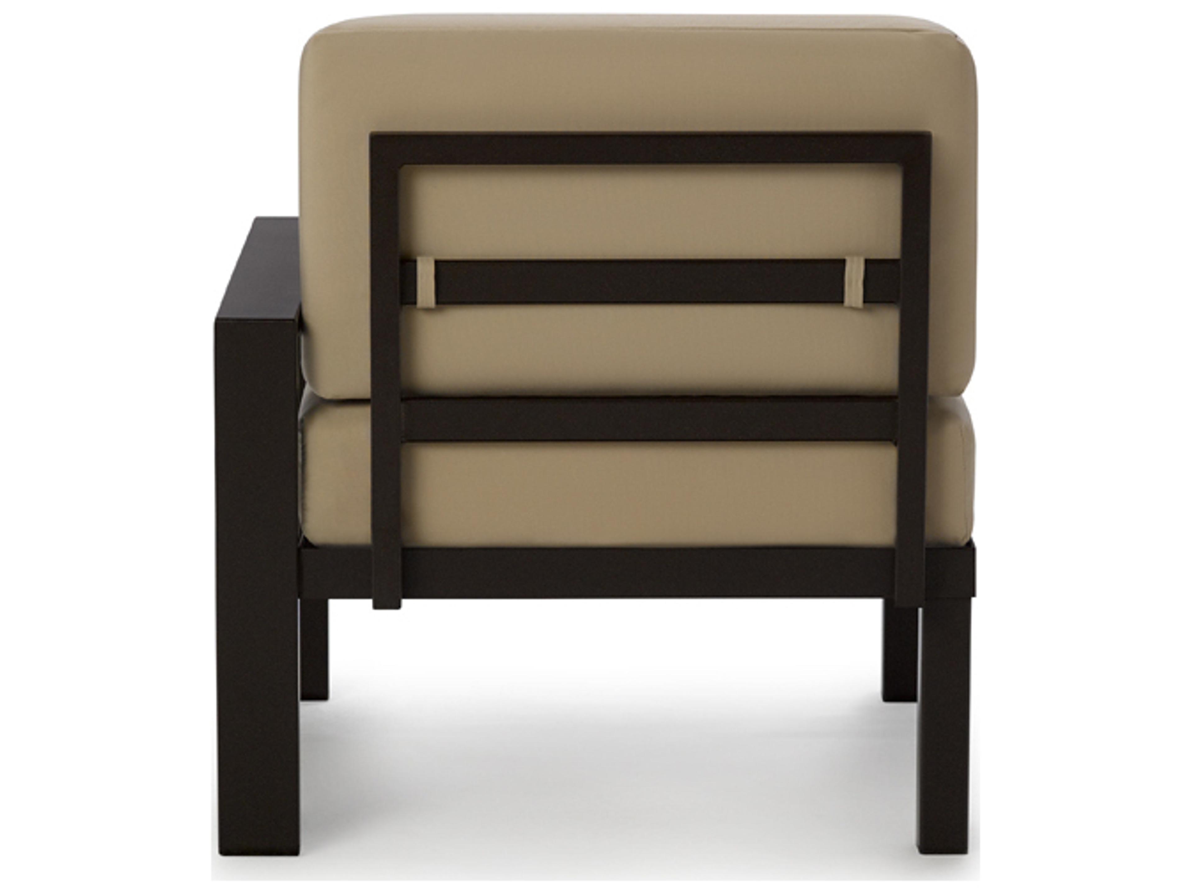 Telescope Casual Larssen Cushion Aluminum End/Arm Section Outdoor Patio Lounge Chair