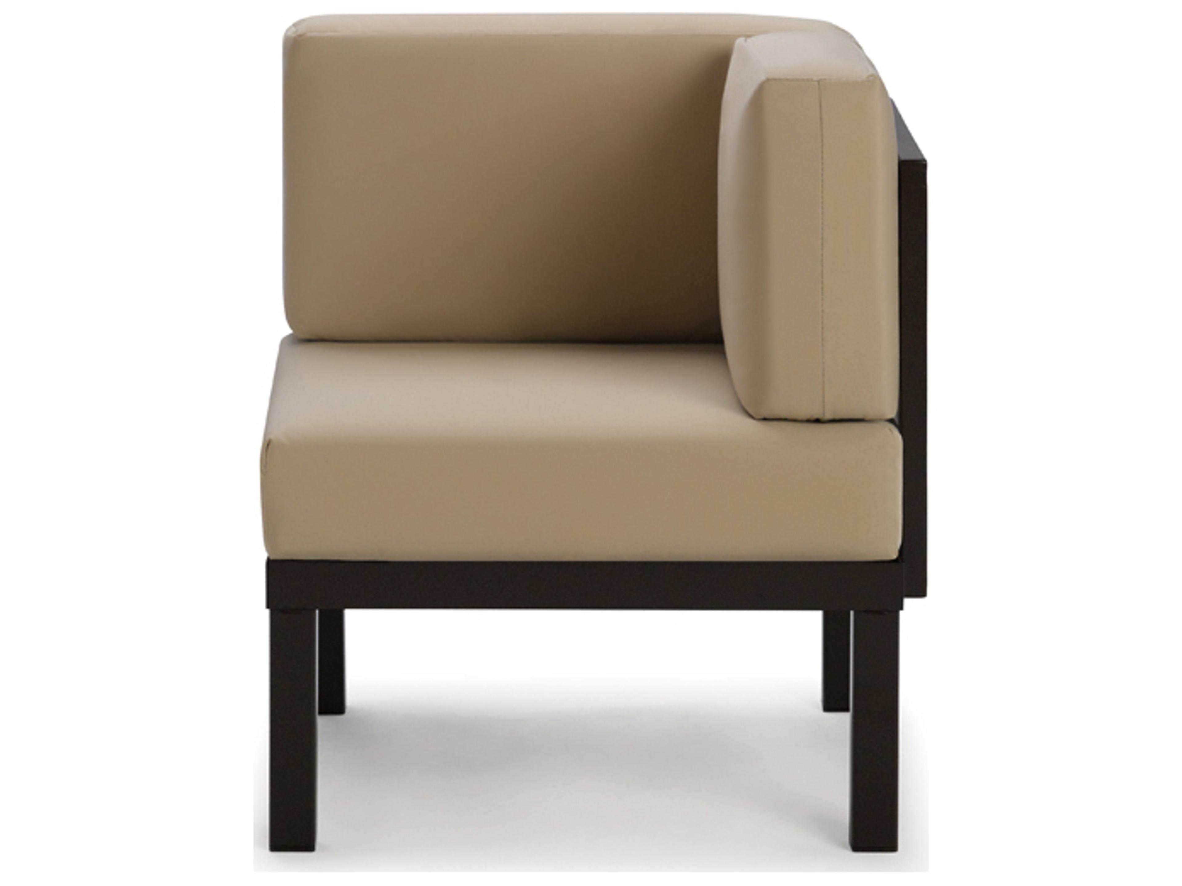 Larssen Cushion Aluminum Square Corner Outdoor Lounge Chair