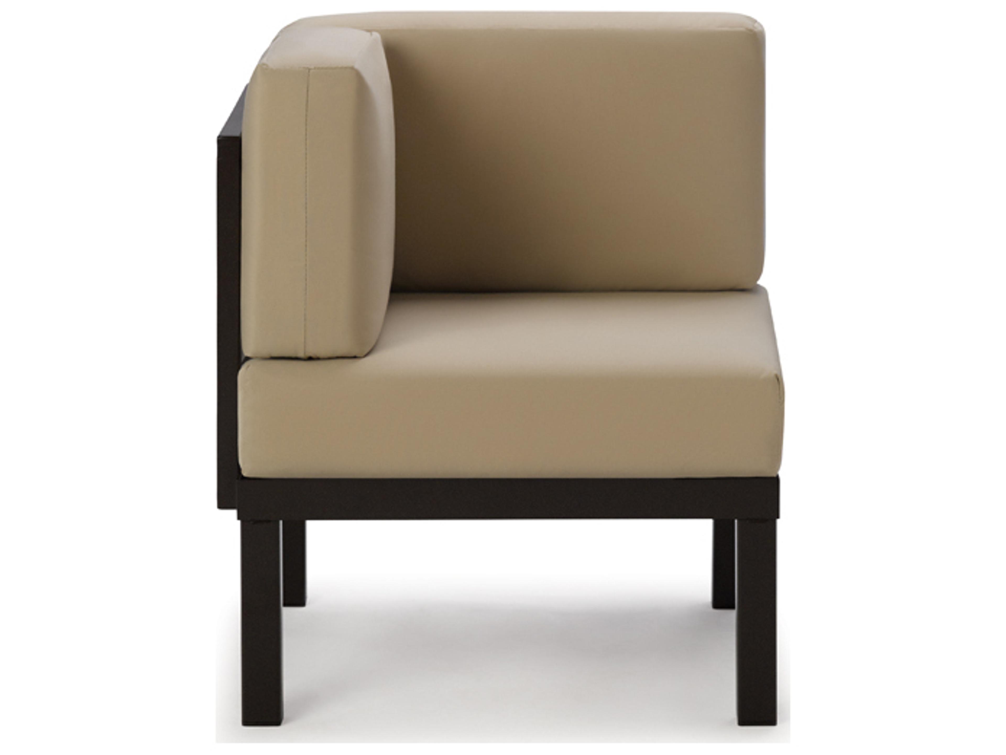 Telescope Casual Larssen Cushion Aluminum Square Corner Outdoor Lounge Chair