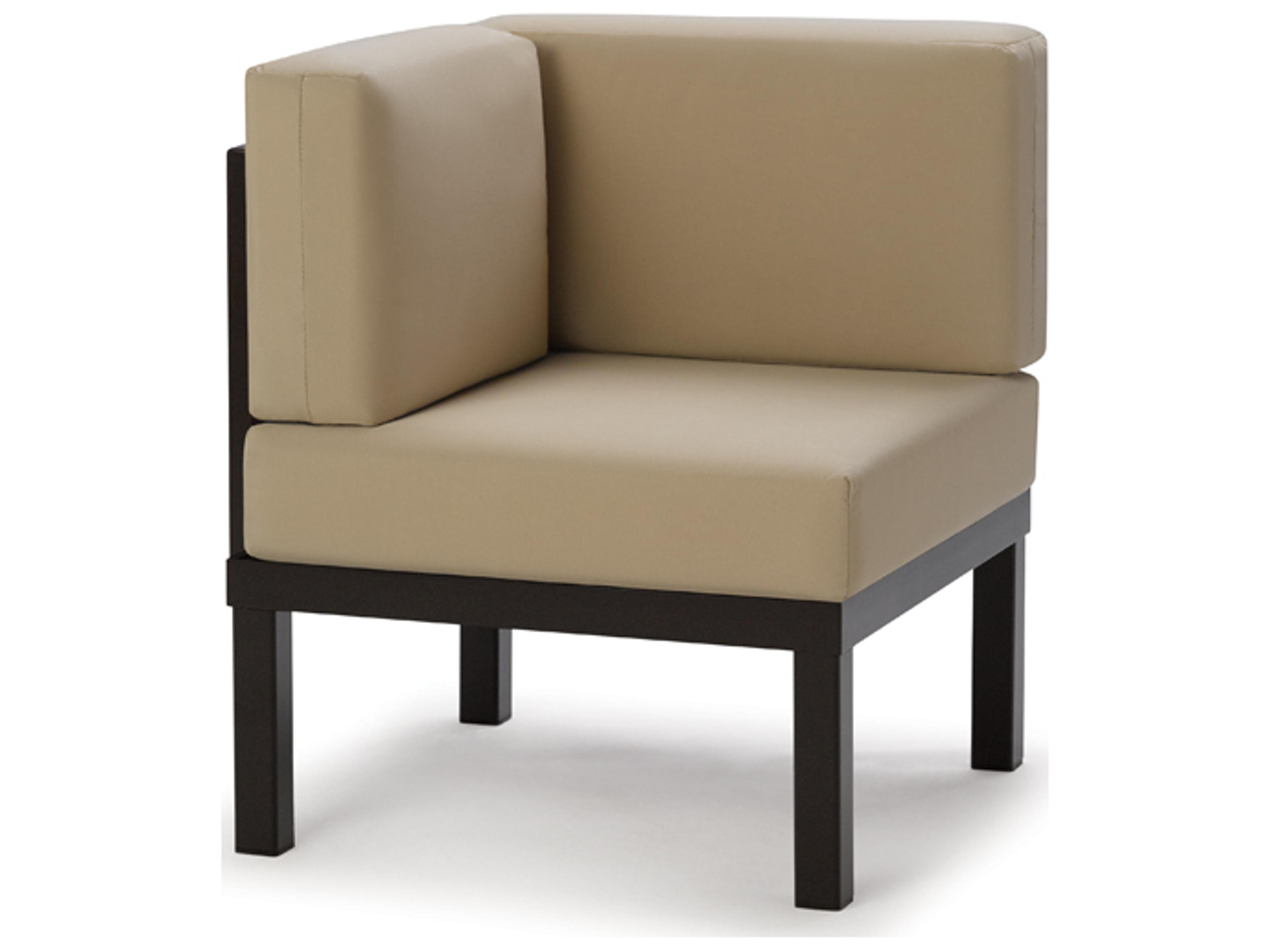 Telescope Casual Larssen Cushion Aluminum Square Corner Outdoor Lounge Chair