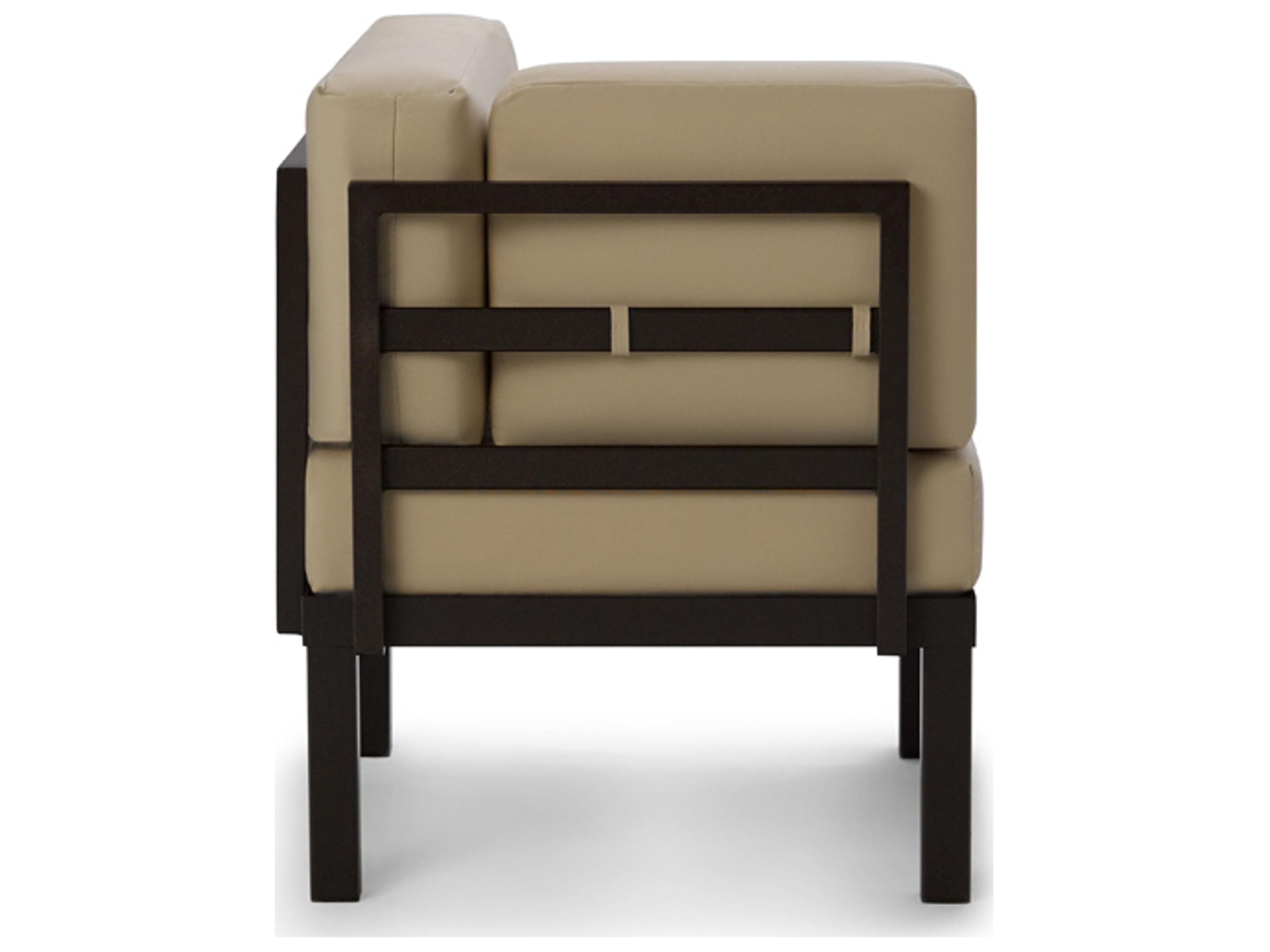 Telescope Casual Larssen Cushion Aluminum Square Corner Outdoor Lounge Chair