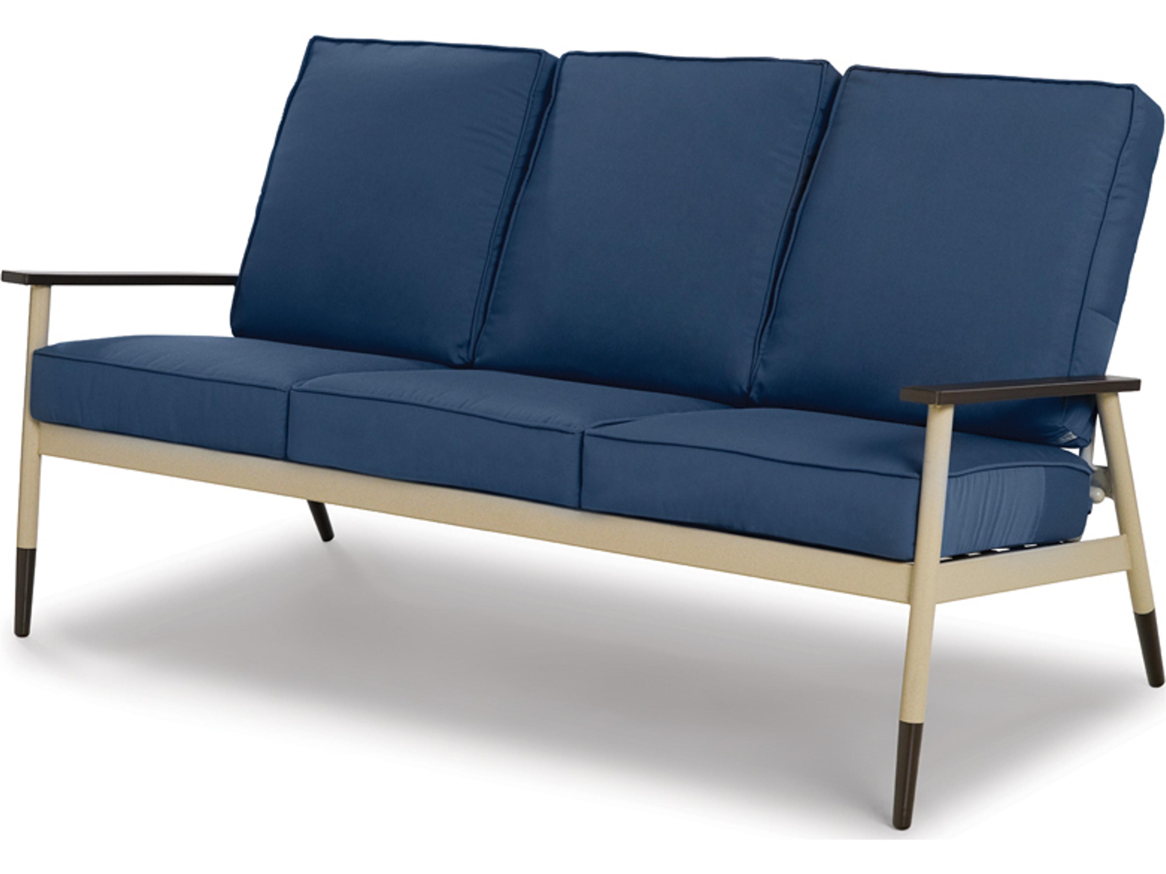 Welles Cushion Aluminum Outdoor Sofa