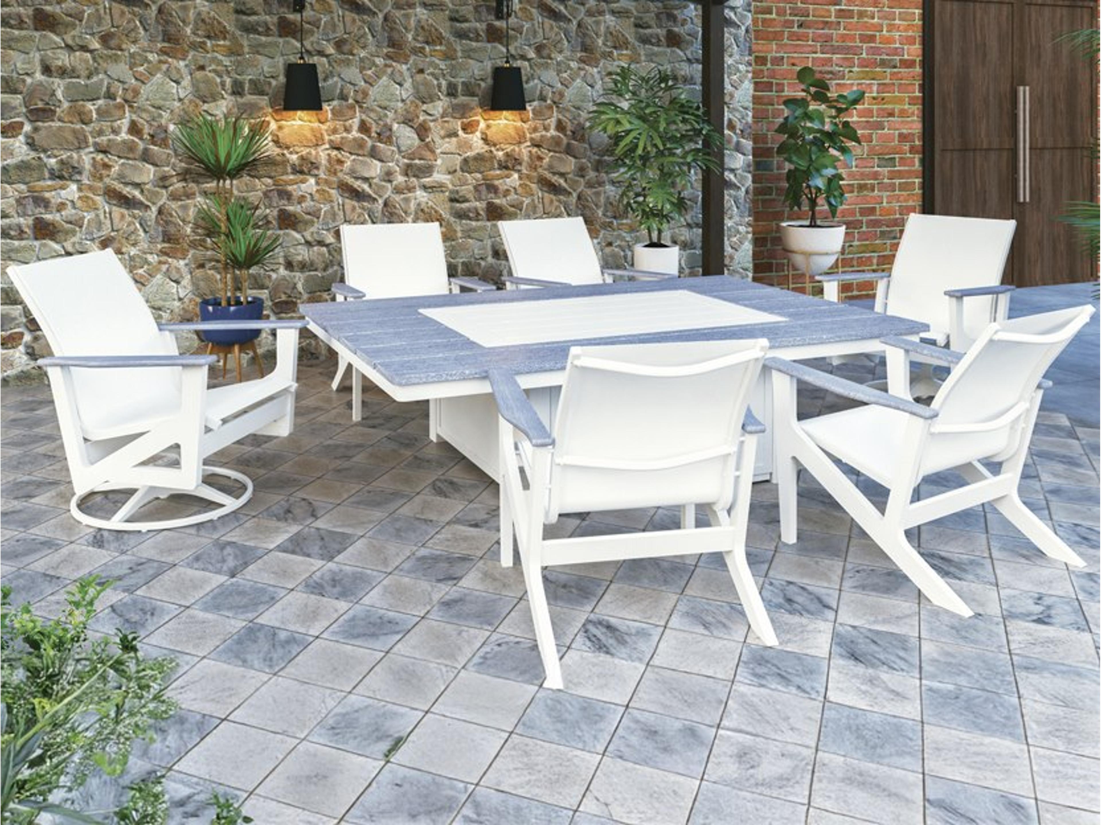 Wexler Sling Recycled Plastic Lounge Set