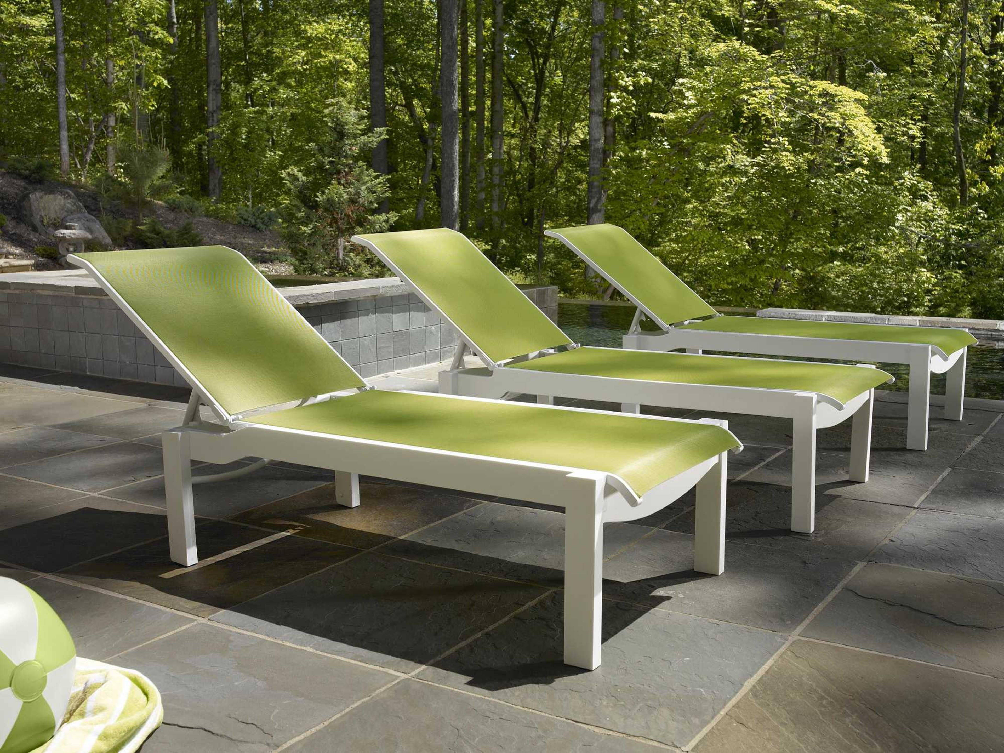 Leeward MGP Sling Chaise Lounge Stackable