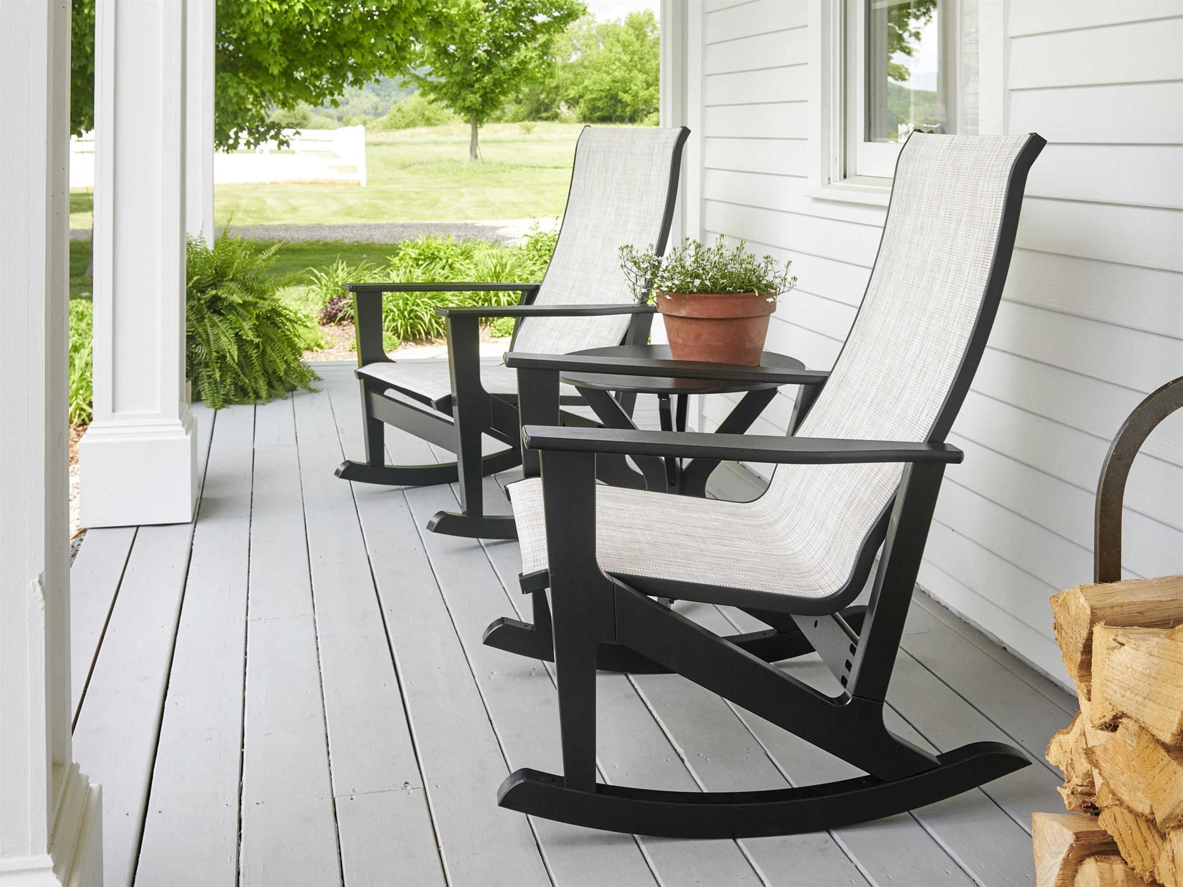 Wexler Marine Grade Polymer Sling Outdoor Lounge Set