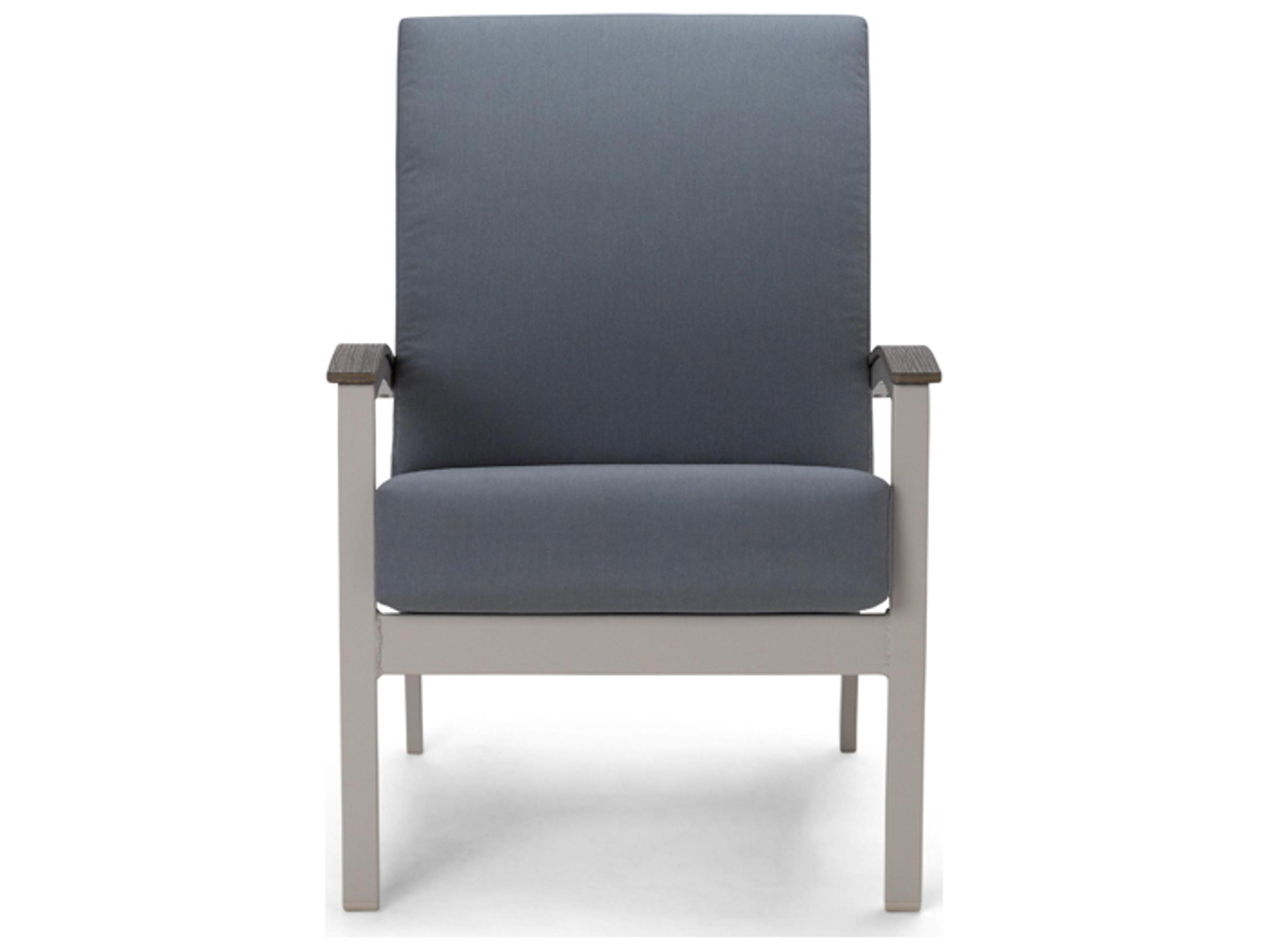 Telescope Casual Bazza Cushion Aluminum Lounge Chair with Polymer Arms