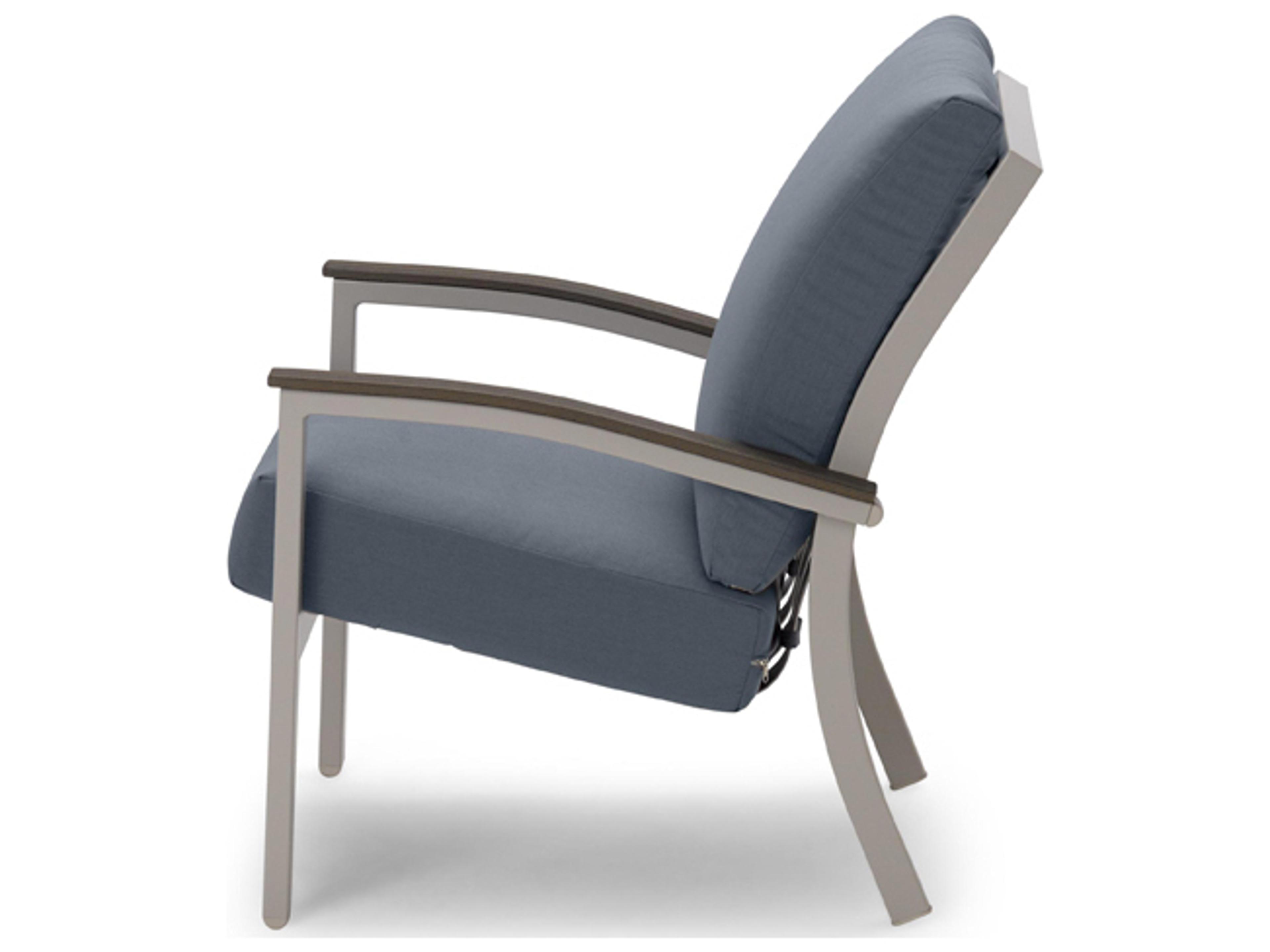 Telescope Casual Bazza Cushion Aluminum Lounge Chair with Polymer Arms